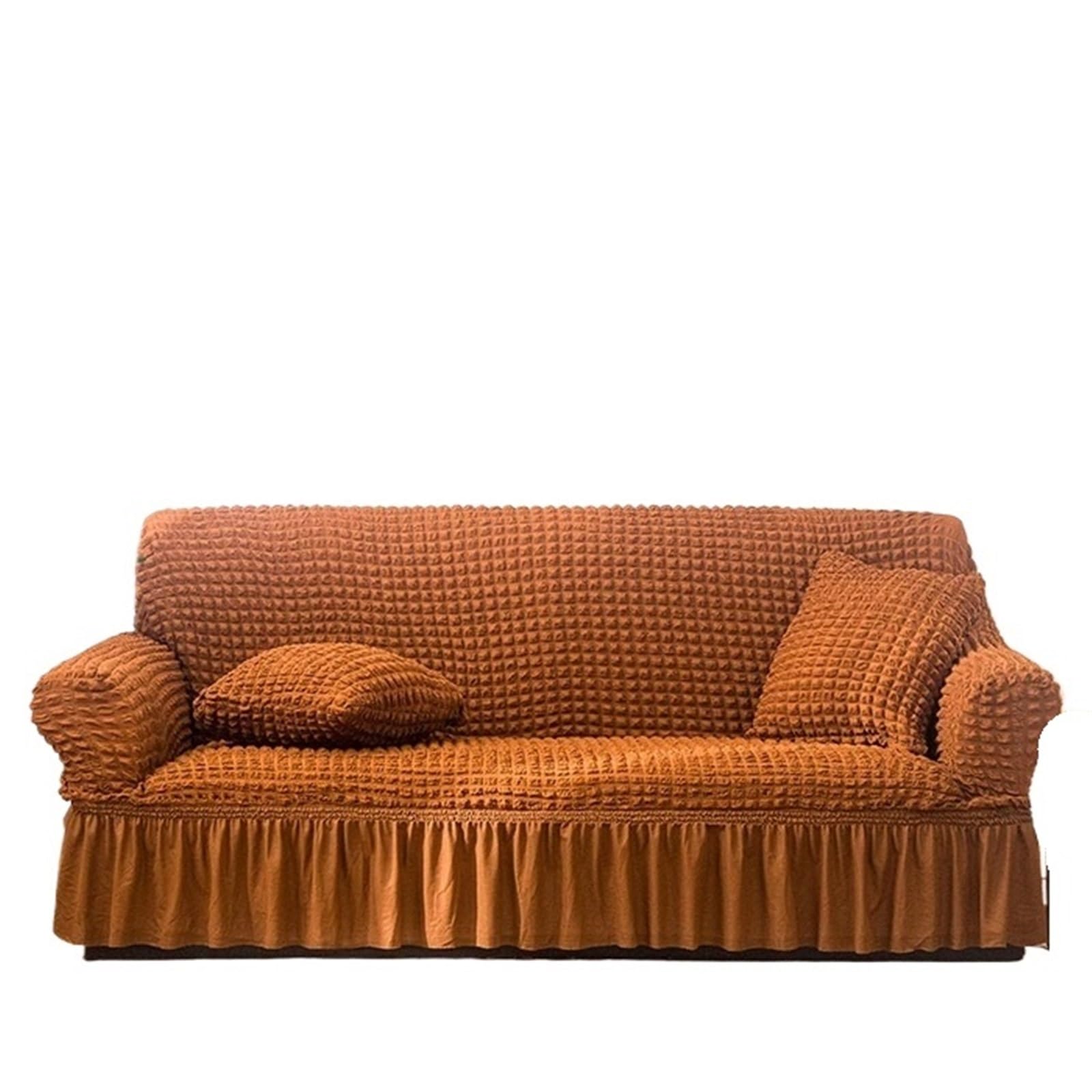 SUBLXPoten Sofa Cover with Skirt Bubble Sofa Cover Skirt All-inclusive Fabric Elastic Lazy Universal(Color 14,305-360cm 1pc)