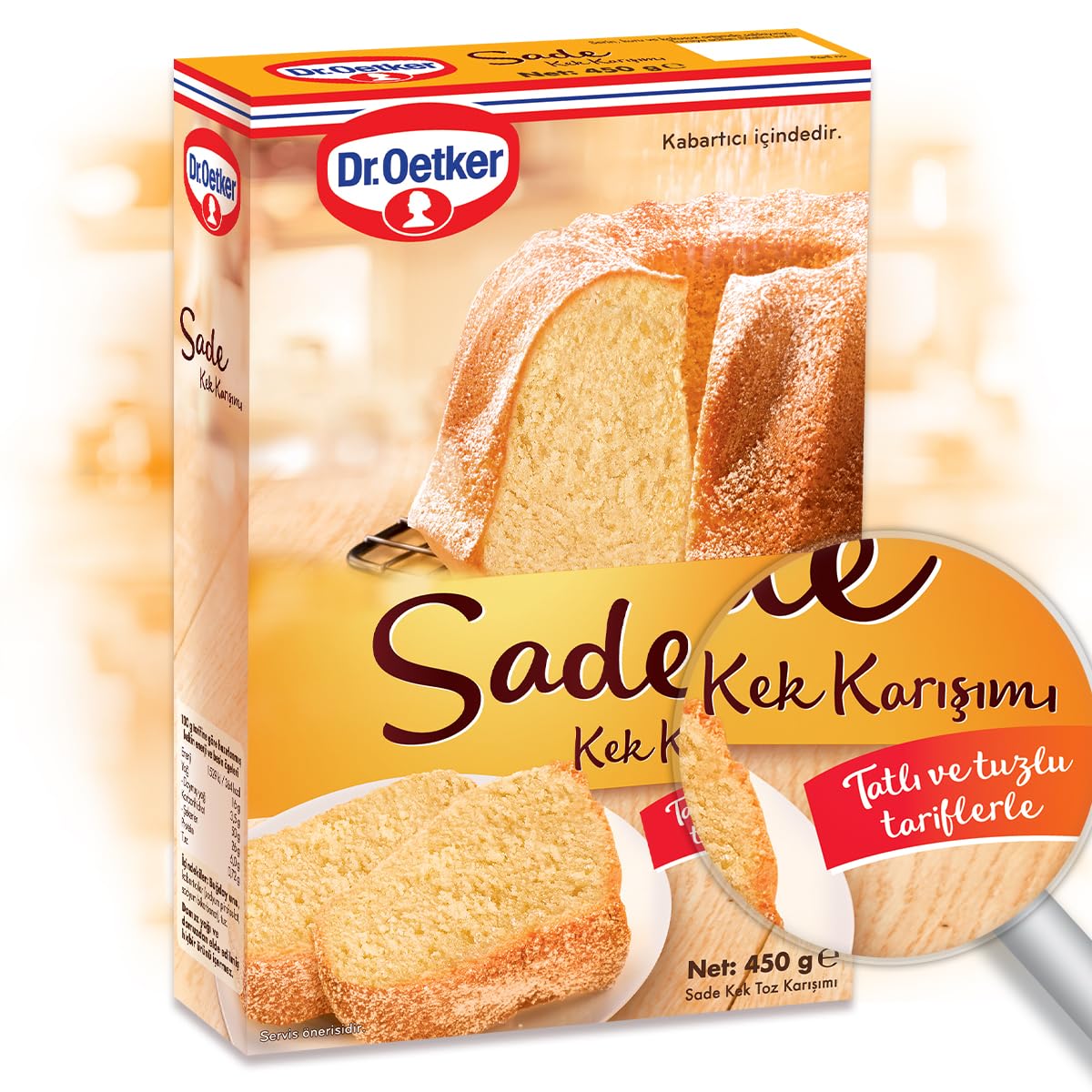 Dr. Oetker Sade Kek Karışımı 450 Gr