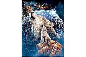 DIY Diamond Painting Kits for Adults - Capture the Majesty of Wolves Through Art
