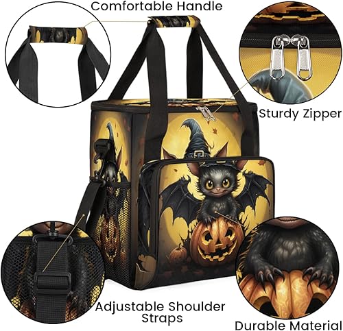 Miniatura 6 de Linda cafetera de elfo de Halloween, bolsa de almacenamiento de viaje de calabaza, luna, bolsa de almacenamiento compatible con Keurig K-Mini o