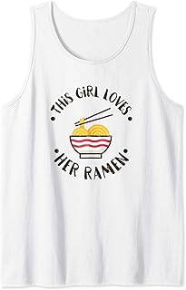 A la chica le encanta su fideo Ramen, un regalo divertido pa Camiseta sin Mangas