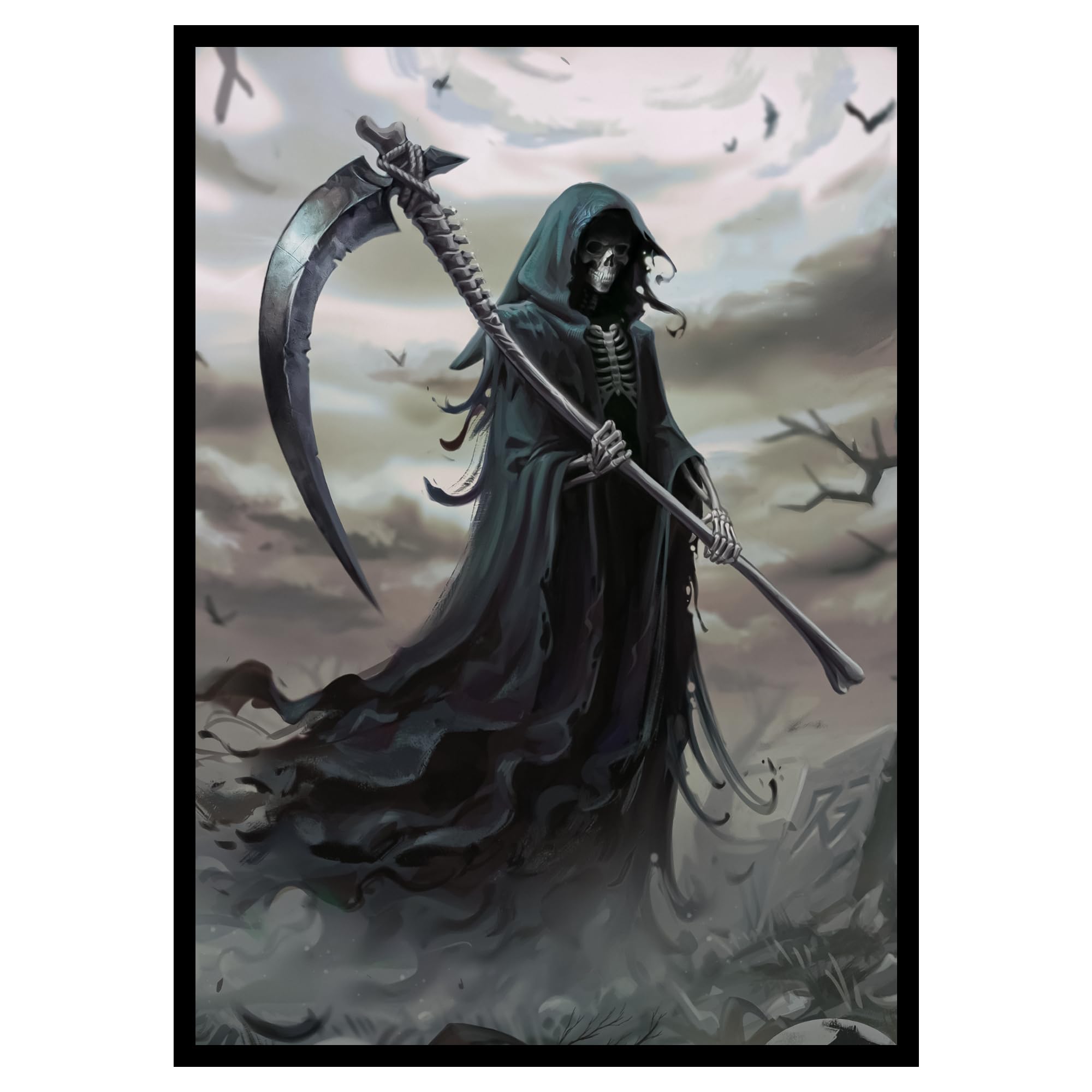 grim reaper card sleeves Amazon.com: Realm Guard -100ct Matte TCG/MTG Art Sleeves (Grim Reaper) :  Toys & Games