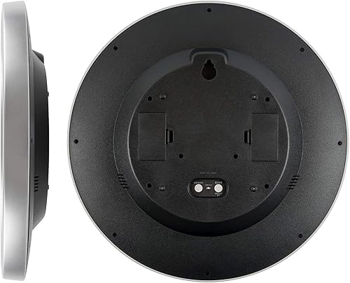 Miniatura 2 de Casio IQ-2000J-8JF - Reloj de pared, radio, plata, diámetro 14.2 pulgadas (14.2 in), analógico 14.2 x 14.2 x 2.1 pulgadas (14.2 x 14.2 x 2.1 in)