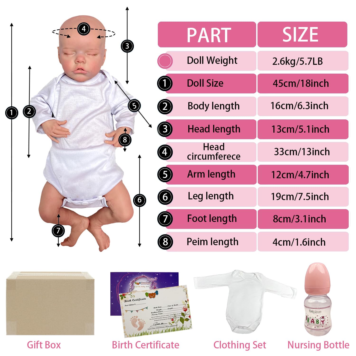 【リボーンドール】専用♡ Amazon.co.jp: リボーンドール19インチソフトリアルドールリアル