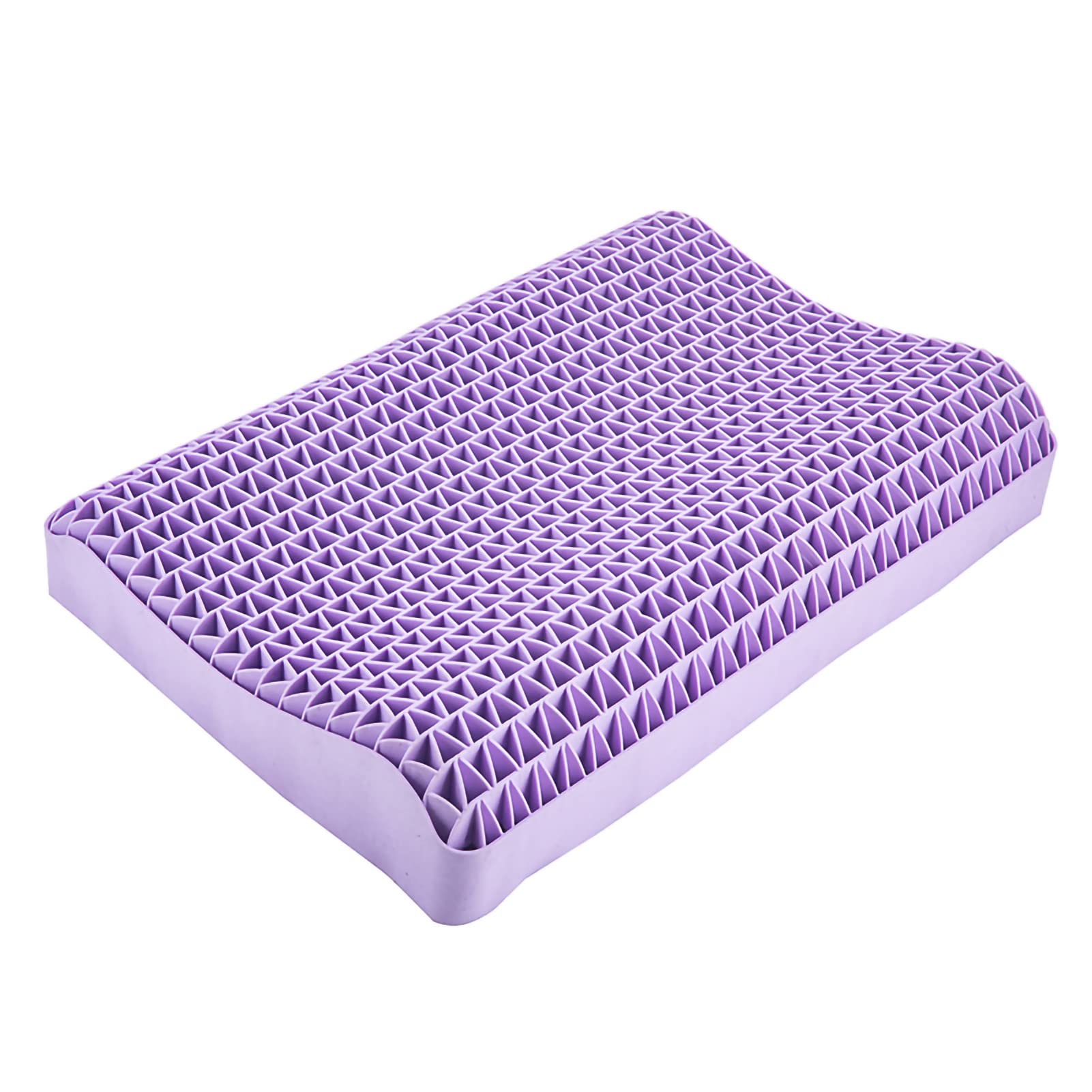 Cuscino in Schiuma di Lattice, Cuscino per Collo Multifunzionale Traspirante, Cuscino Ergonomico in Schiuma Confortevole per la Casa con Federa, Cuscino per Letto per Supino o(Tipo trapezoidale)