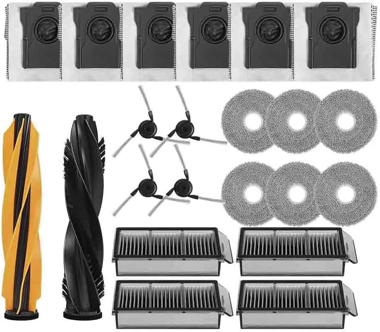 Compatible for Dreame MOVA X50 L40S L50 Series Replacement Mop Cloths Dust Bags Main Side Brush Filter Accessories