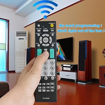 Universal Replacement Remote Control fit for Onkyo Audio Receiver RC-682M RC-605S RC-606S RC-607M RC-608M RC-650M RC-651M RC-668M RC-681M RC-728M RC-461M RC-683M