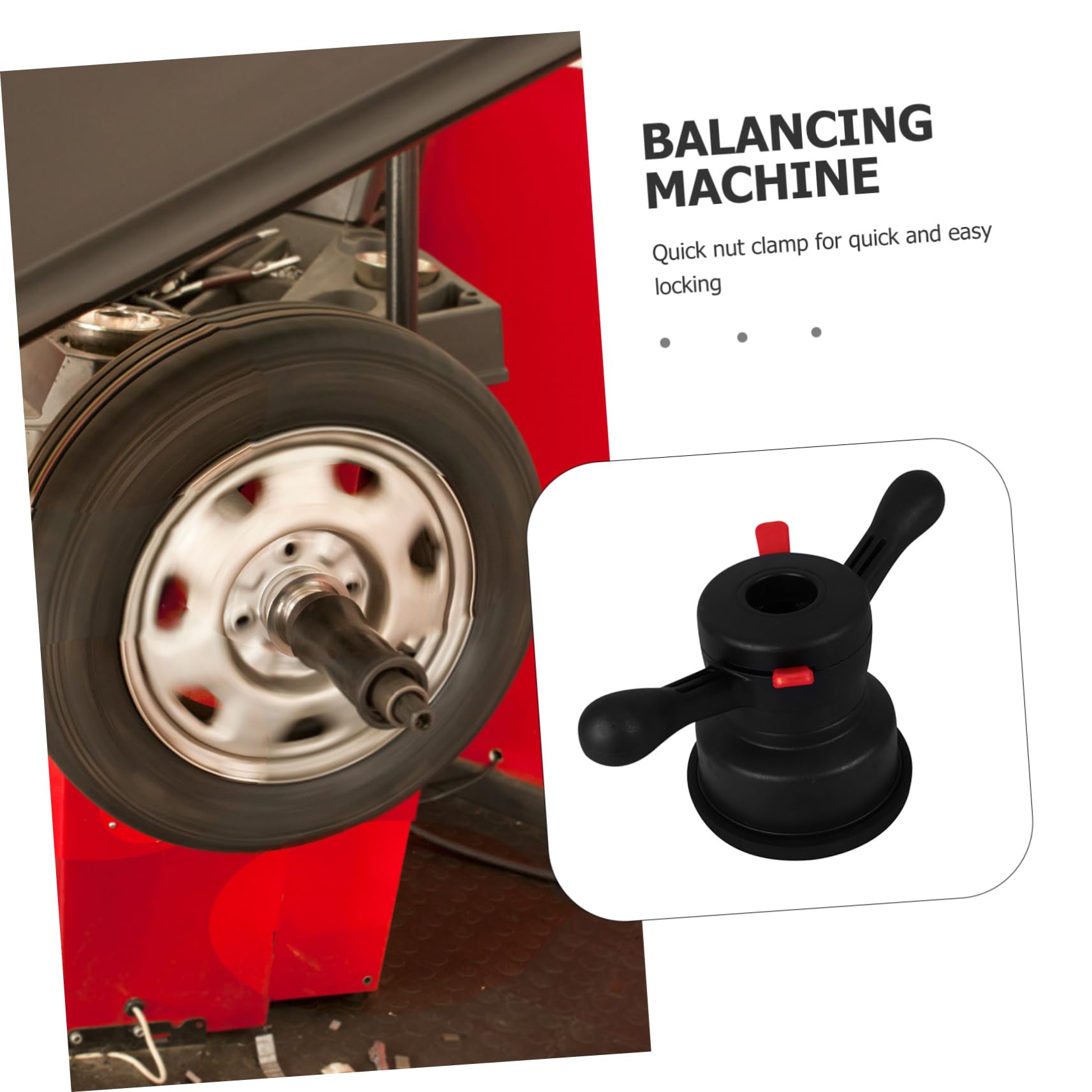 Cabilock Equilibratrice Ruote Auto Strumento Cambio Gomme Dado Alette Pneumatici Equilibratrice per Veicoli Attrezzo Equilibratura Ruote