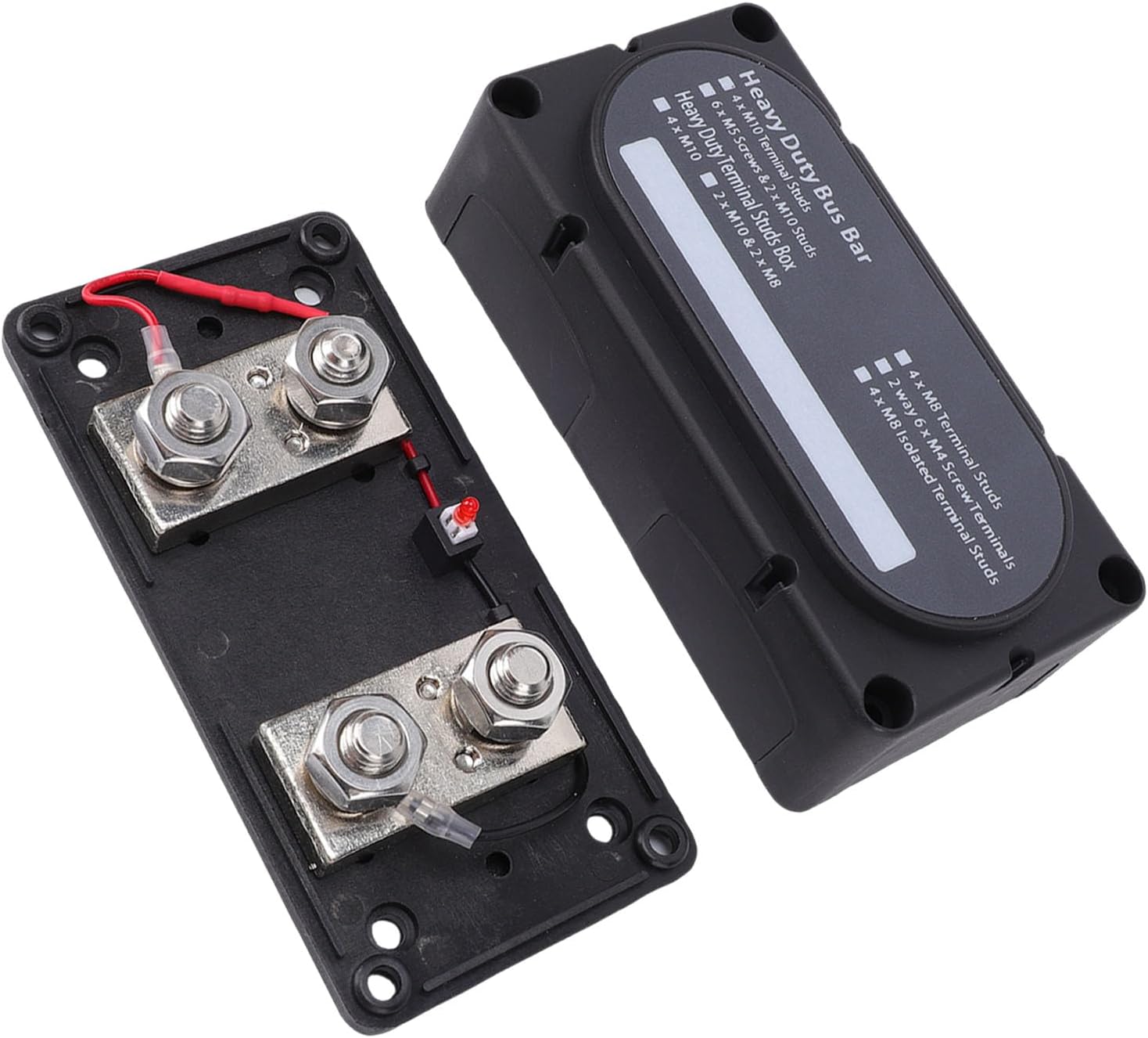 GOTOTOP 750A ANL Holder with M10 Terminal Studs Heavy Duty Distribution Block for Automotive and Marine Applications