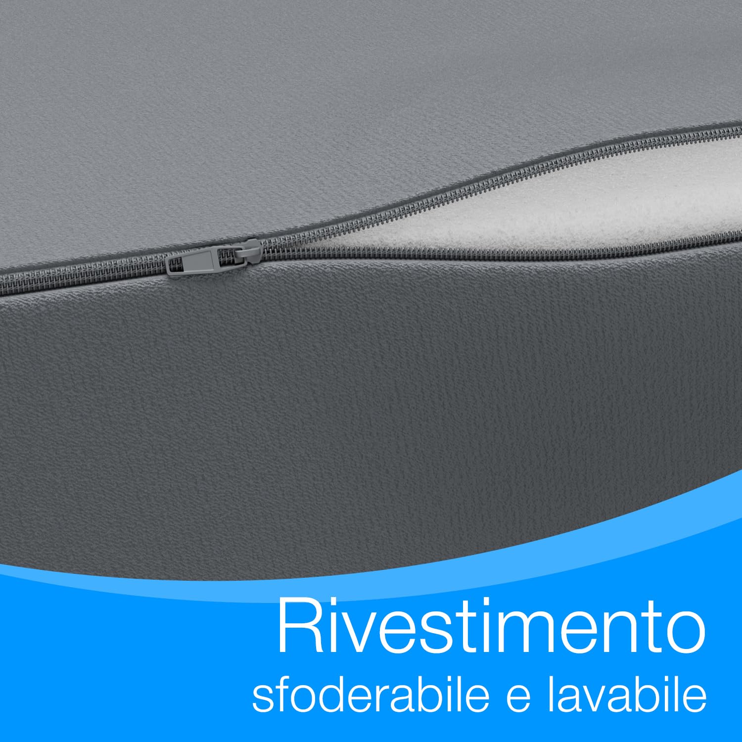 ELONEO Materasso Pieghevole 65x195 cm, Altezza 9 cm, Materasso Pieghevole per Bambini, Materasso Supplementare Pieghevole, Materasso da Viaggio per Bambini e Adulti, Ideale per Viaggi e Campeggio
