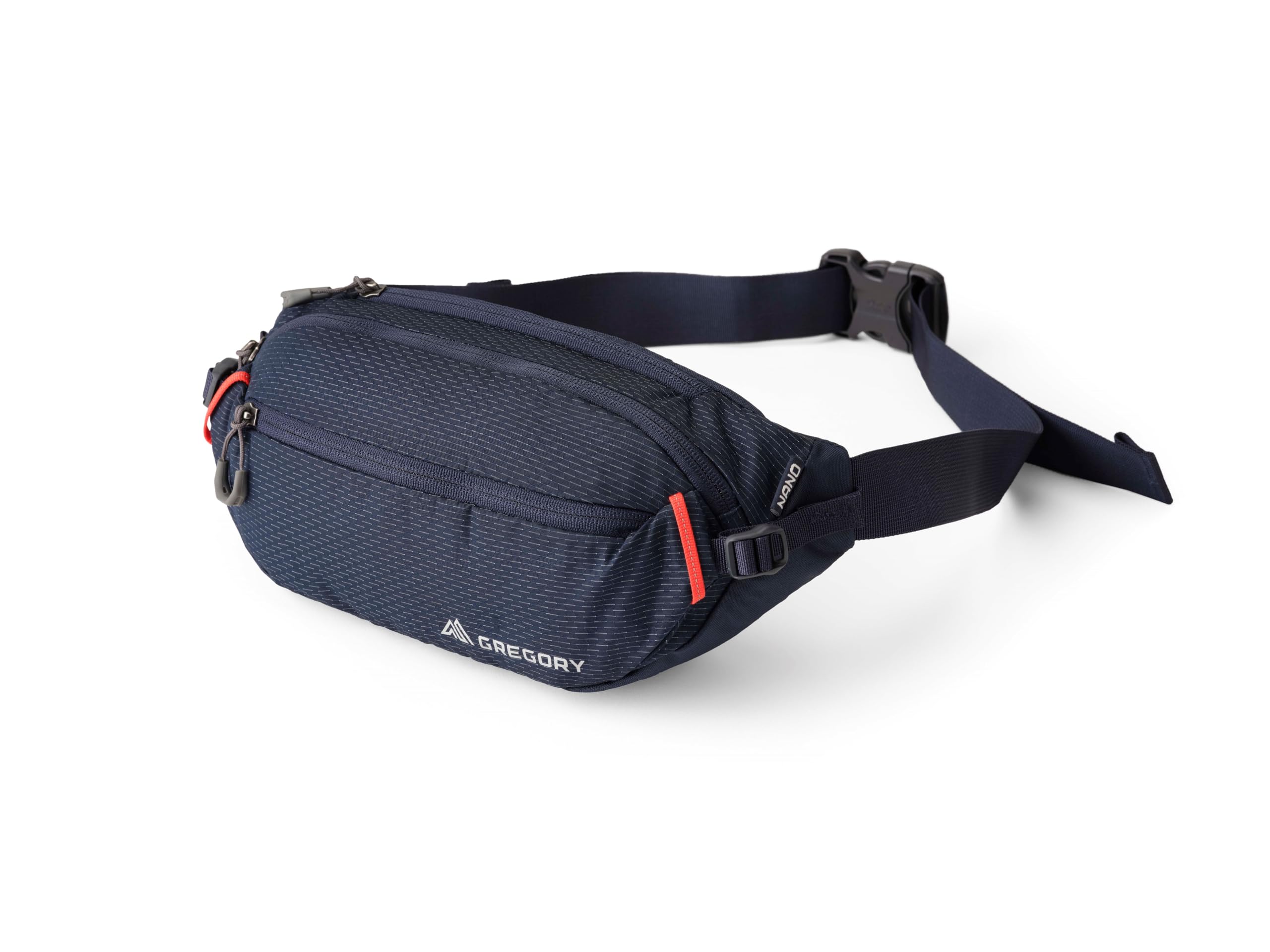 Gregory Essential Hiking - Nano Waistpack, 33 cm, 4 L, 0.18 Kg, Hiking Belt Bag, Multiple zippered pockets, Padded comfortable fit, Blue (Spark Navy)