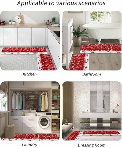 Miniatura 6 de Tapete de baño de bolas de Navidad para bañera, antideslizante, de secado rápido y absorbente, tierra de diatomeas, ducha, fregadero, dormitorio,