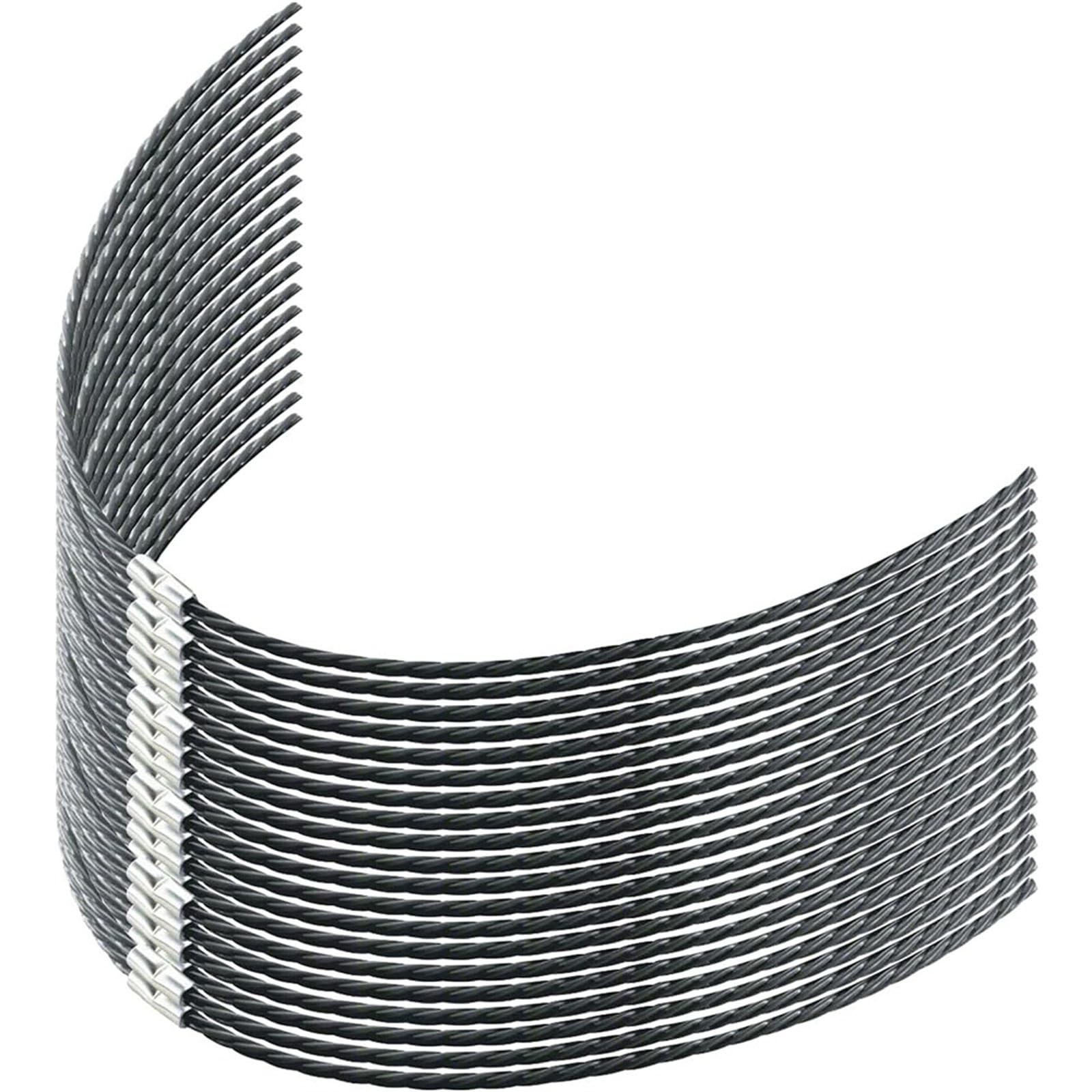 Mekalero 20Pcs F016800431 Replacement Grass Cutter Line Garden Maintenance 37Cmx3.5Mm Trimmer Line for 23-37 Brush Cutter Professional Pruner String