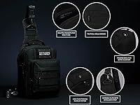 Vista 2 de WOLFpak 9L Tactical Sling Bag Concealed Carry CCW Backpack Military Crossbody EDC Daypack Molle Chest Shoulder Pack for Hiking, Travel, Work