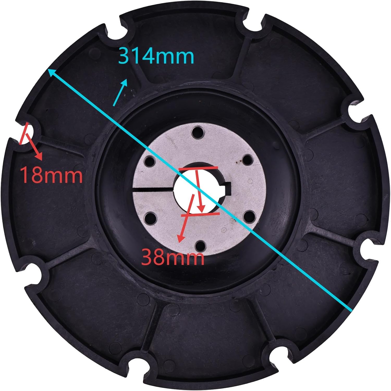 FridayParts Coupler LCD-0075-47-C LCD007547C Compatible for Sullair 185 Ingersoll Rand P185 Air Compressor Replacement (Inner Diameter 38mm)