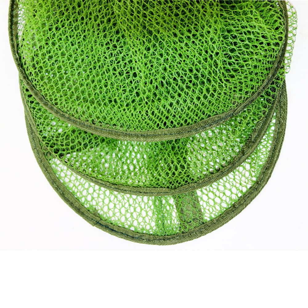 25 x 1,2 m Panier de pêche pliable à 4 couches Trempé dans un filet de pêche pour garder les poissons dans l'eau Accessoires de pêche en maille filet