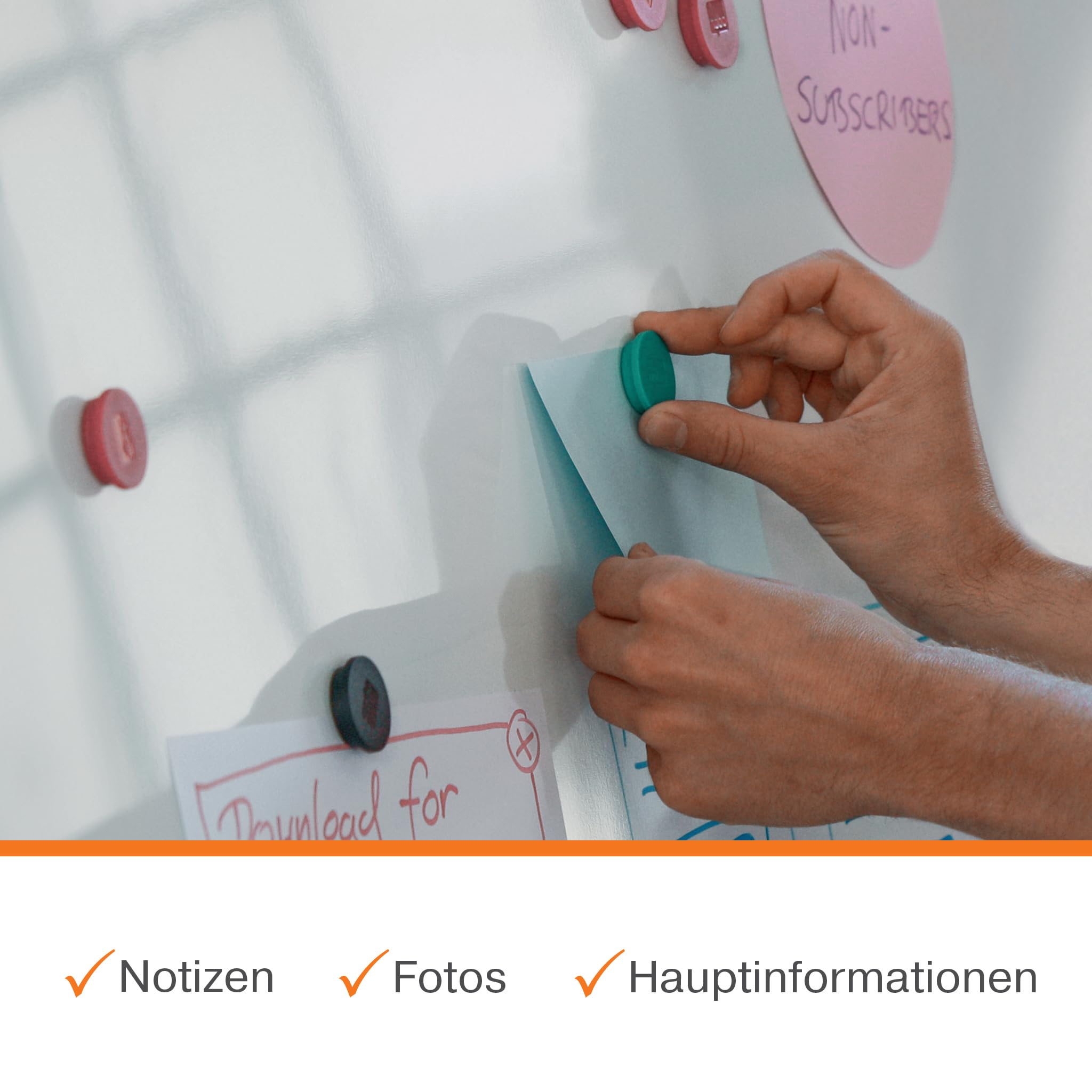 Nobo Premium Plus Emaille Magnetisches Whiteboard - 900 x 600 mm, Aluminiumrahmen, EU Ecolabel zertifiziert, 1915144