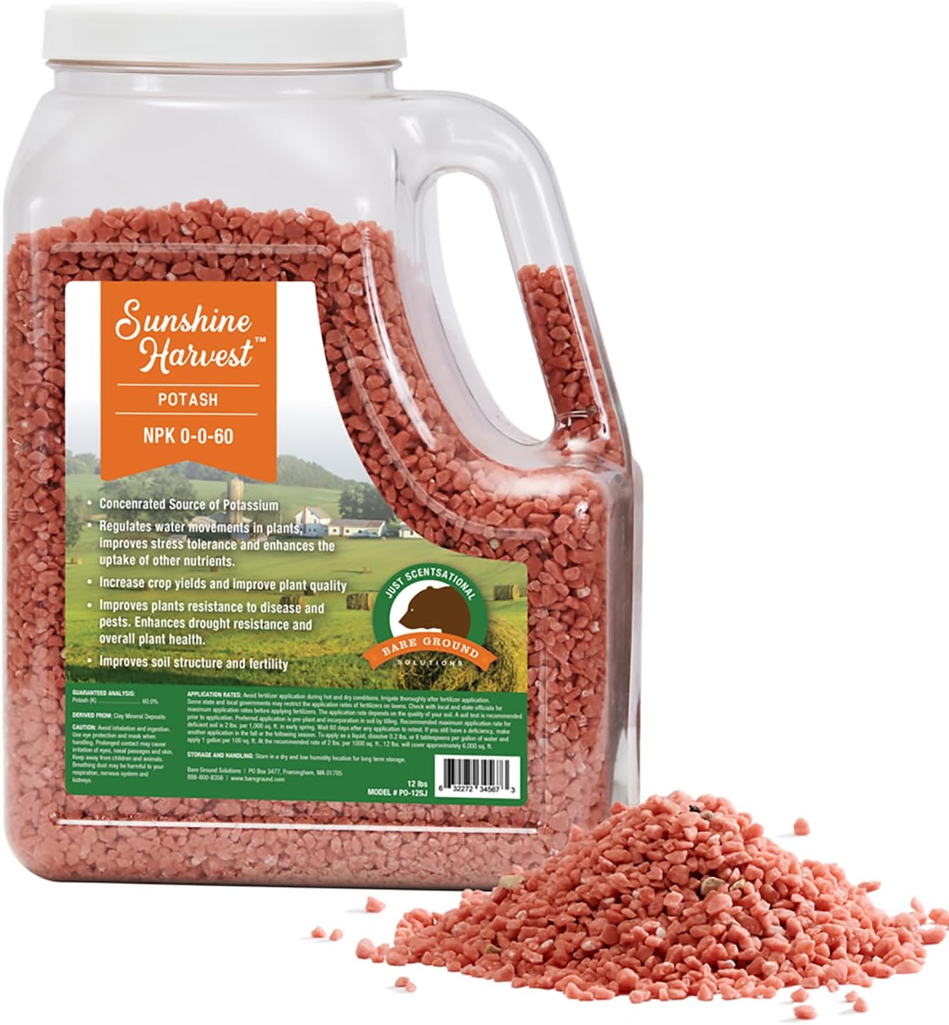 Potash Fertilizer NPK 0-0-60 (12lb Shaker Jug)