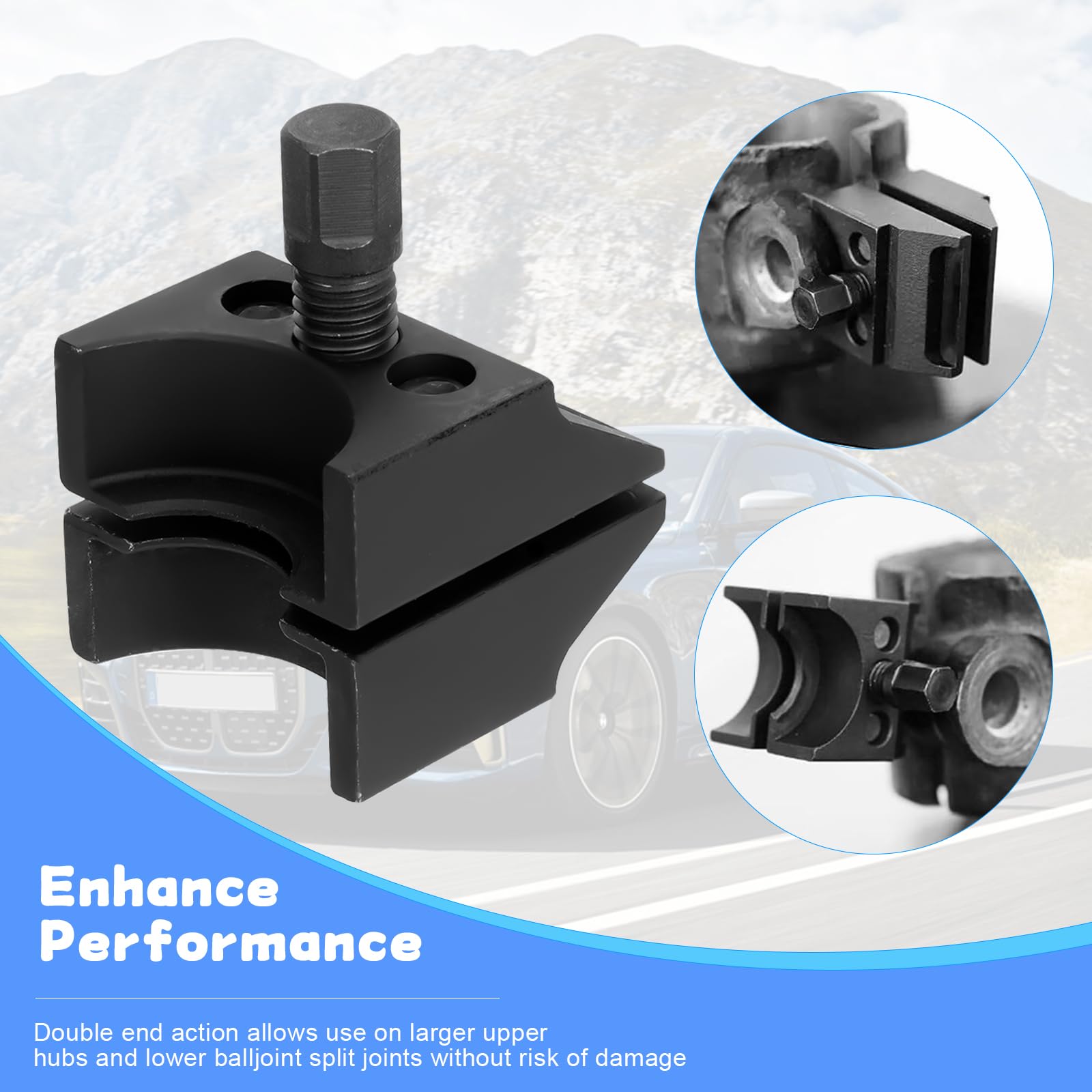 Spargitore per ammortizzatore, mozzi alla caviglia, strumento per sospensione auto, spargitore dell'asse, spargitore per auto, sospensioni Strut Split Hub Knuckle Spreader