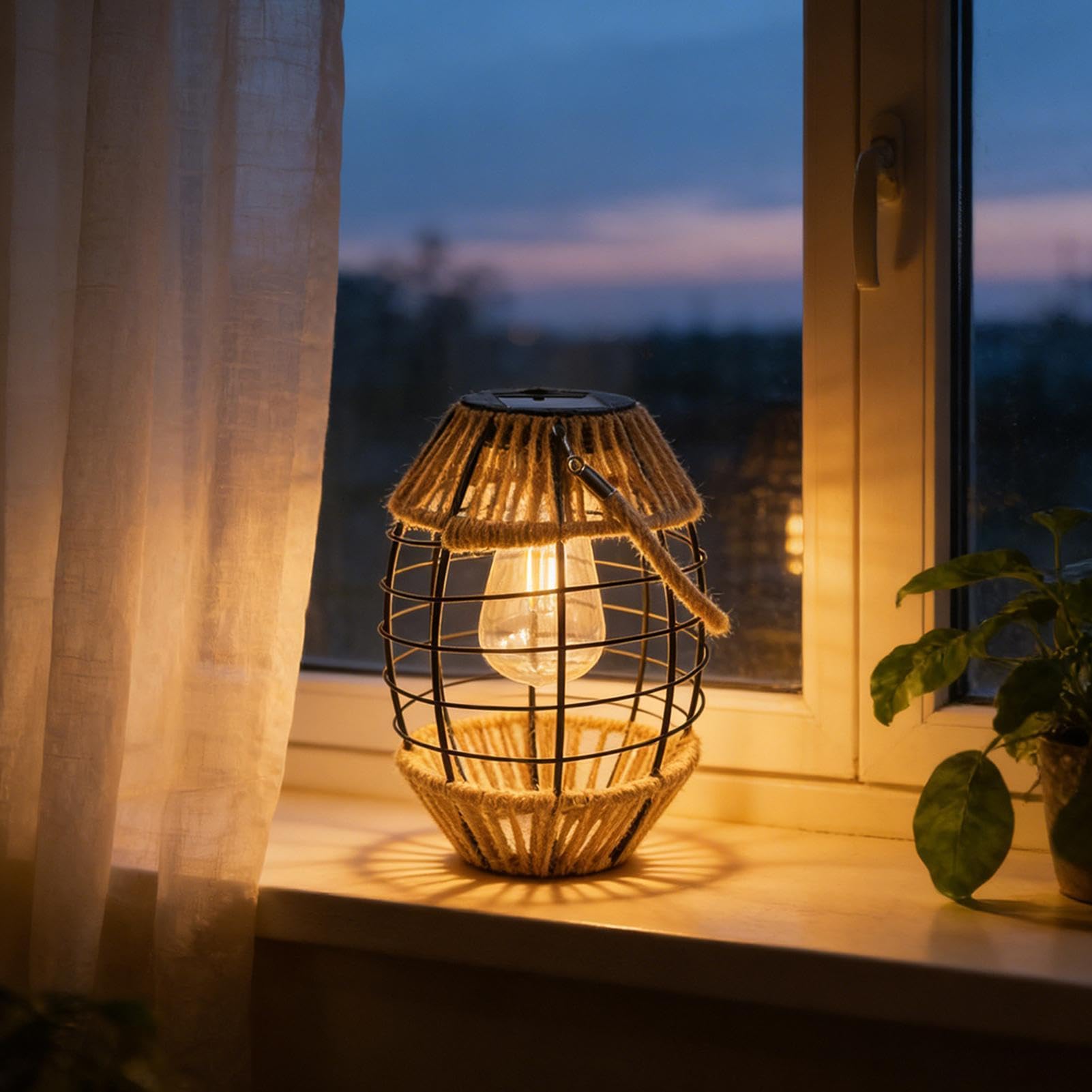 Lanterna a energia solare da esterno Lampada Retrò Impermeabile E