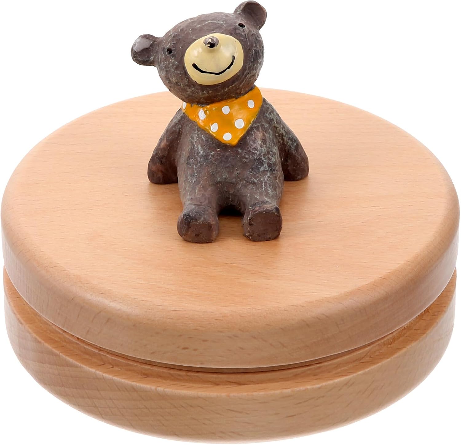LABRIMP Beech Wood Teeth and Lanugo Memorial Box Case Keepsake Storage Container for Newborn Memories Smooth Surface Safe for S Fingers Random Color