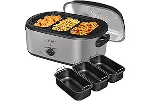 Electric Roaster Oven 18 Quart Stainless Silver