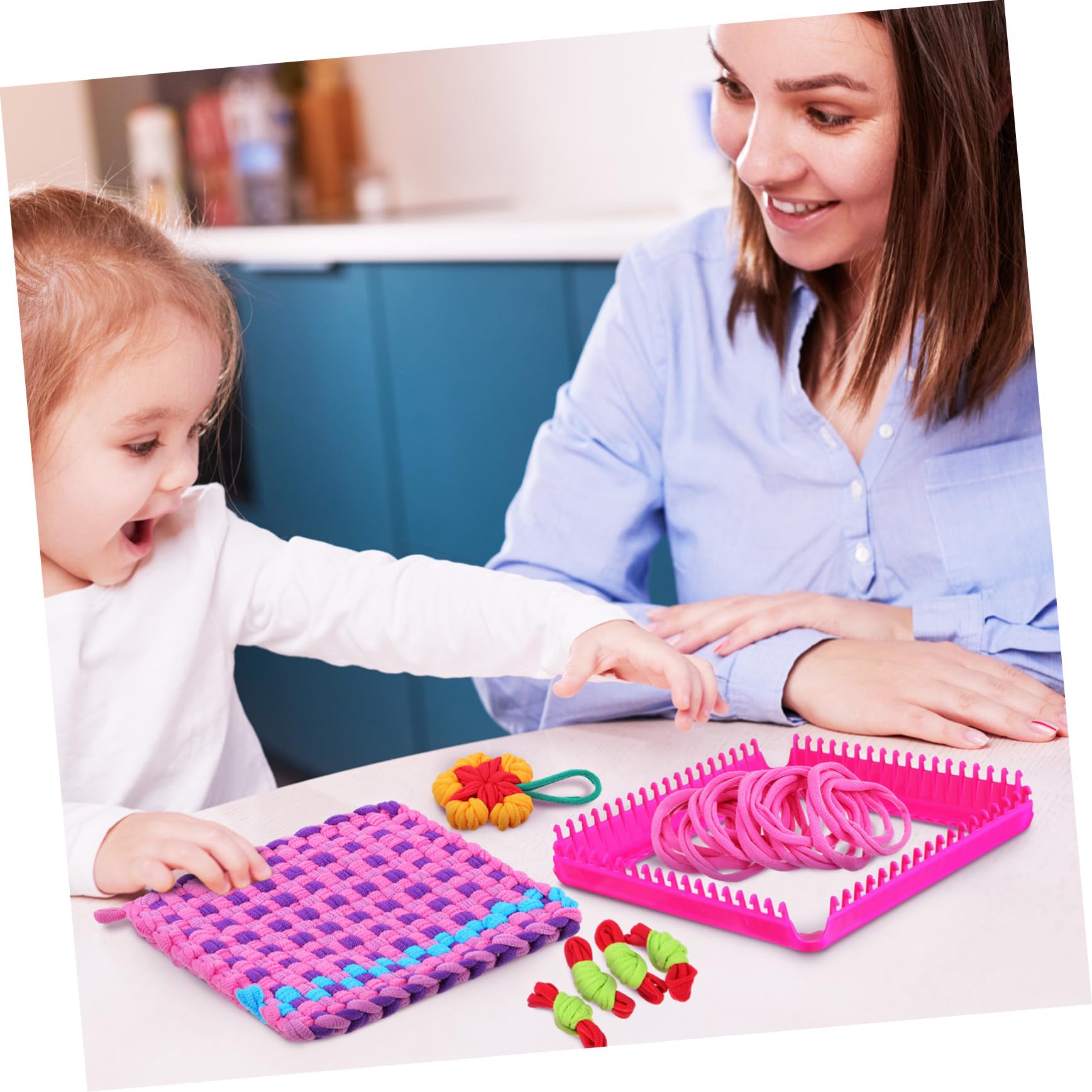 Gatuida Kit De Telar Para Tejer Para Principiantes Incluye Agarraderas Bucles y Repuestos Para Manualidades Niñas