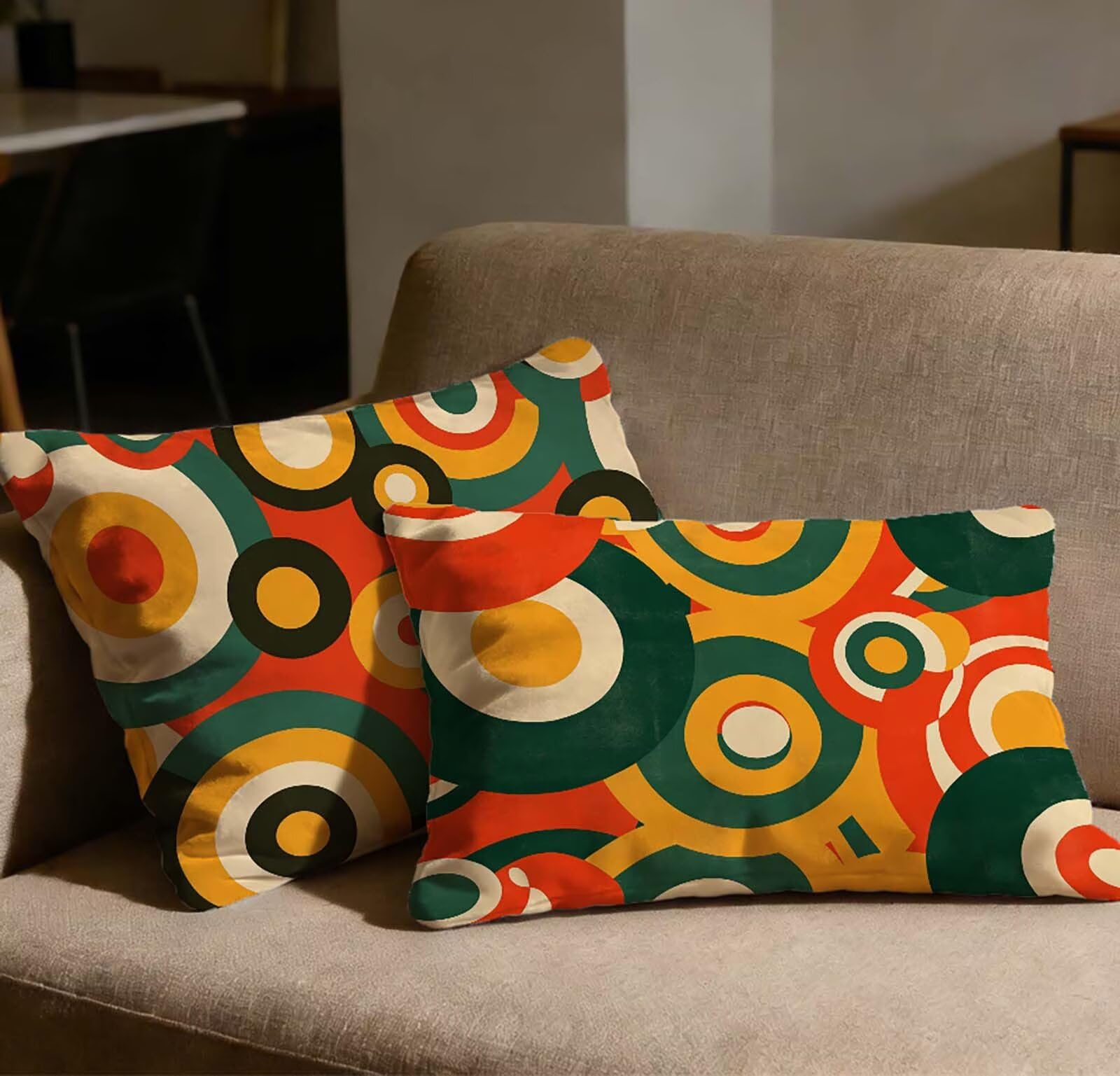 Taie oreiller 70x90 zippée en velours pour éviter les oreillers qui glissent du canapé