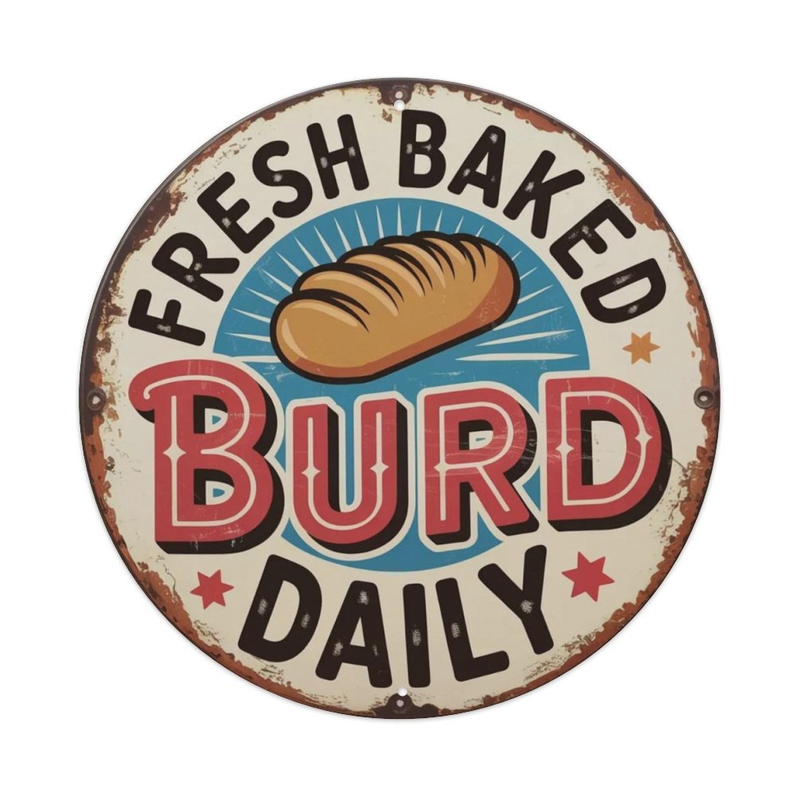 Bakery Fresh Metal Tin Sign Plaque