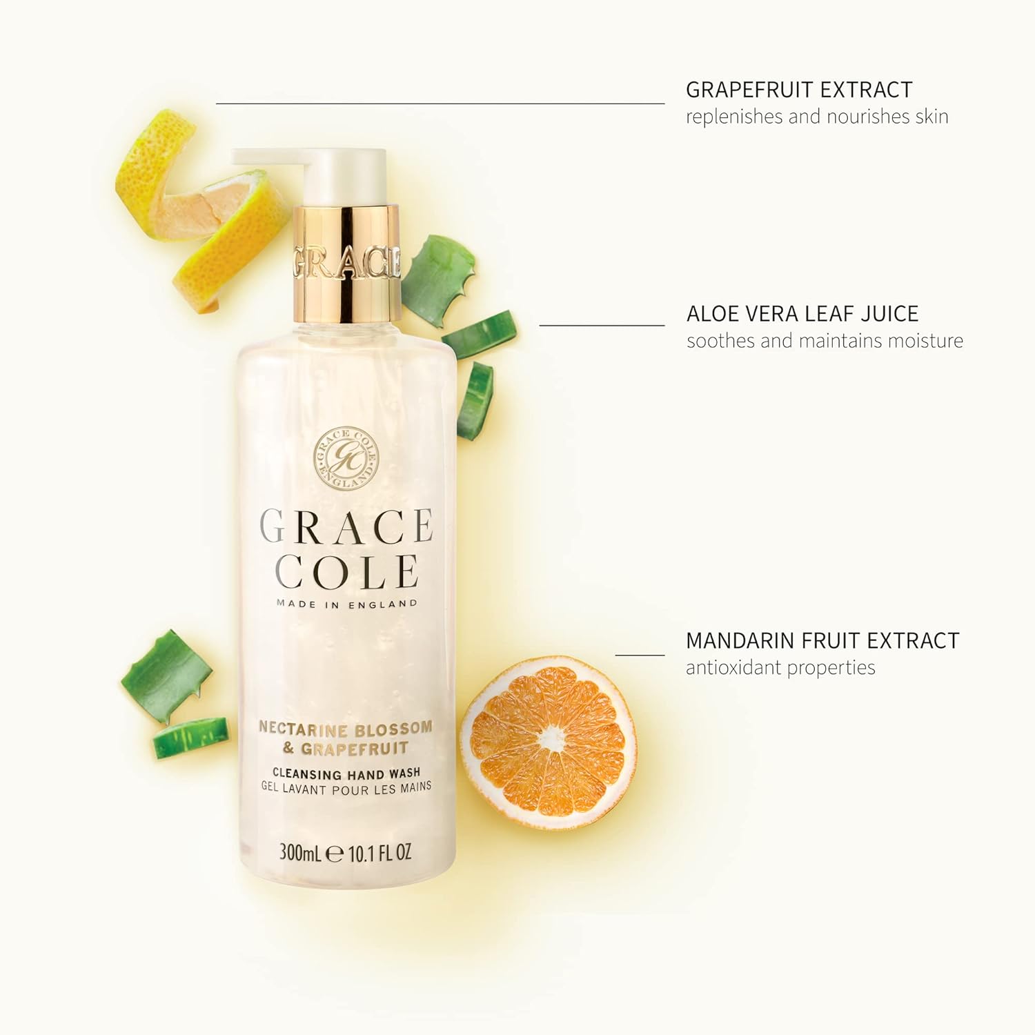 Grace Cole Nectarine Blossom & Grapefruit Hand Wash 1 x 300ml