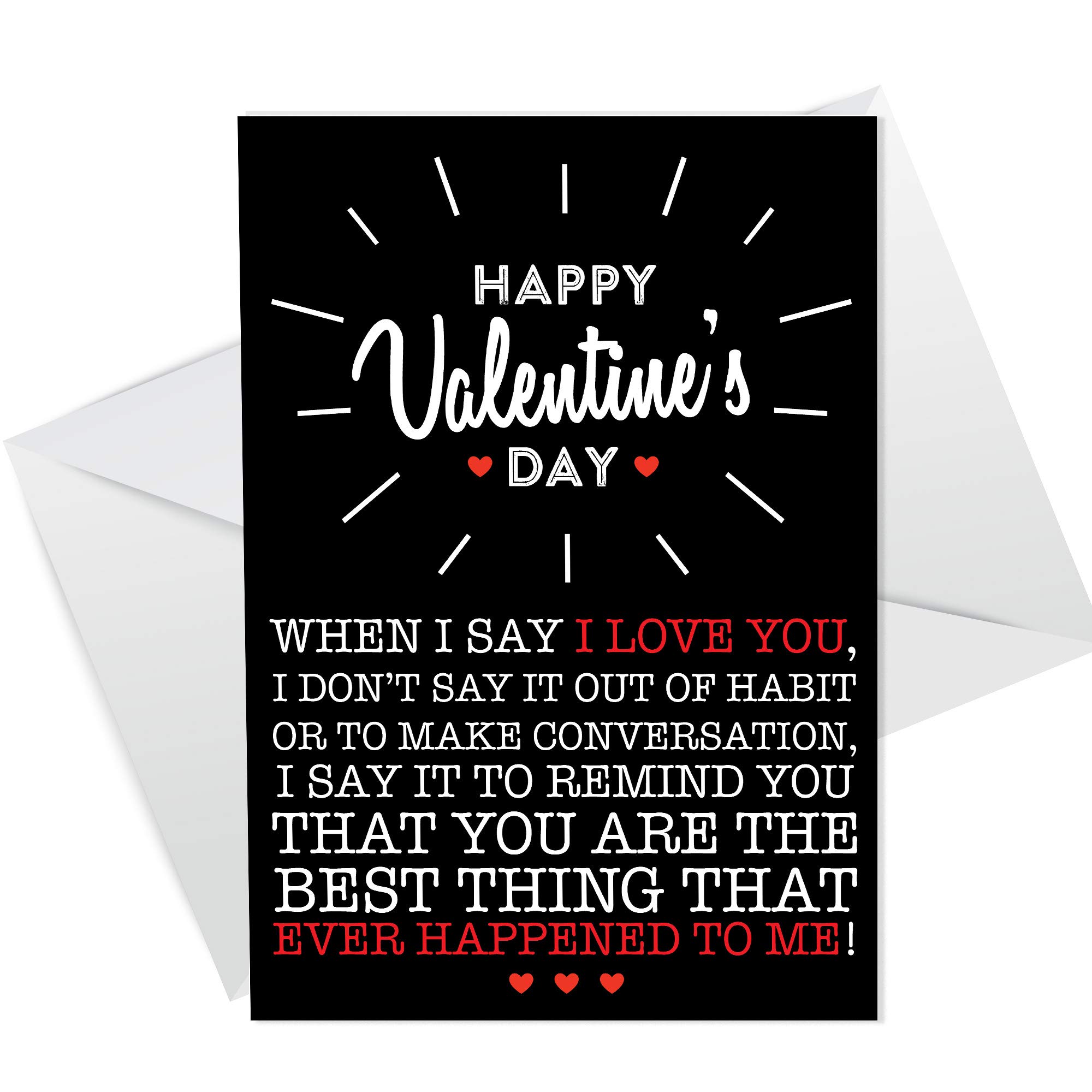 Quirky Valentines Day Card For Husband Wife Girlfriend Boyfriend Card For Him Her