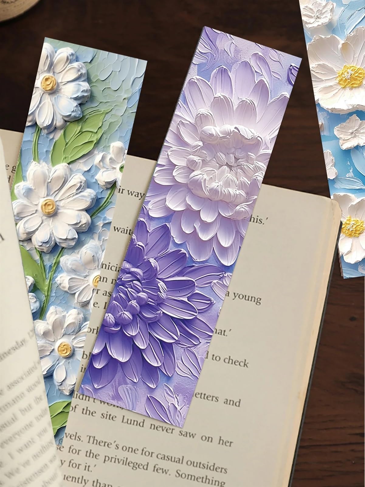 Segnalibro 30 pezzi segnalibri di pittura a olio fiori carta souvenir laurea artistici biglietti studenti pagine lettura