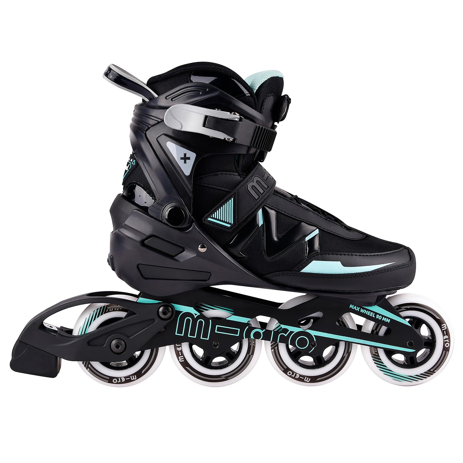 Men's Adult Inline Skate - Micro Delte High Performance Roller Skates Blades for Men, Indoor Outdoor and Fitness Black