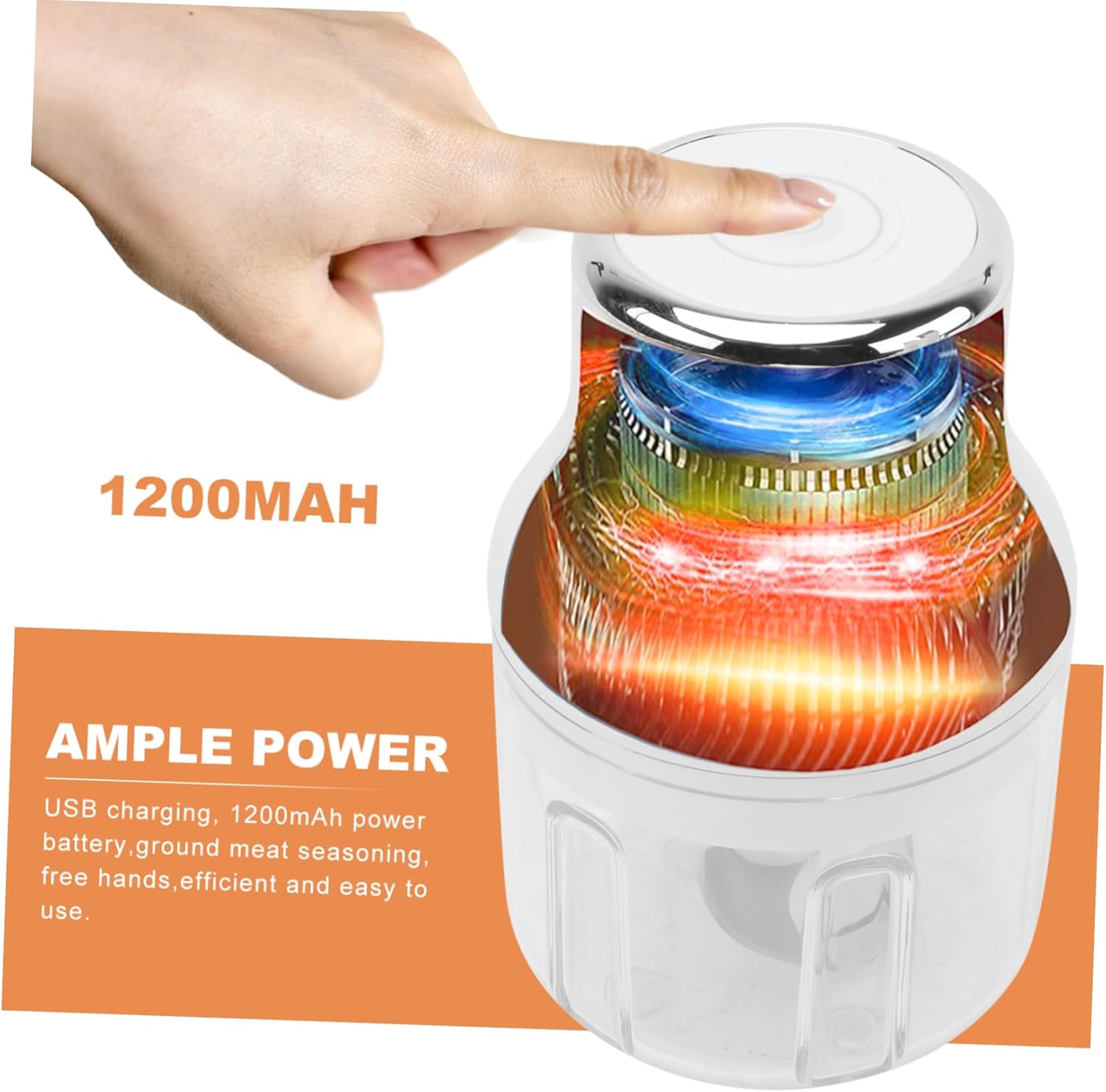 Mini USB Garlic Press 250ML Electric Garlic Mincer Compact Design for Cooking and Food Preparation