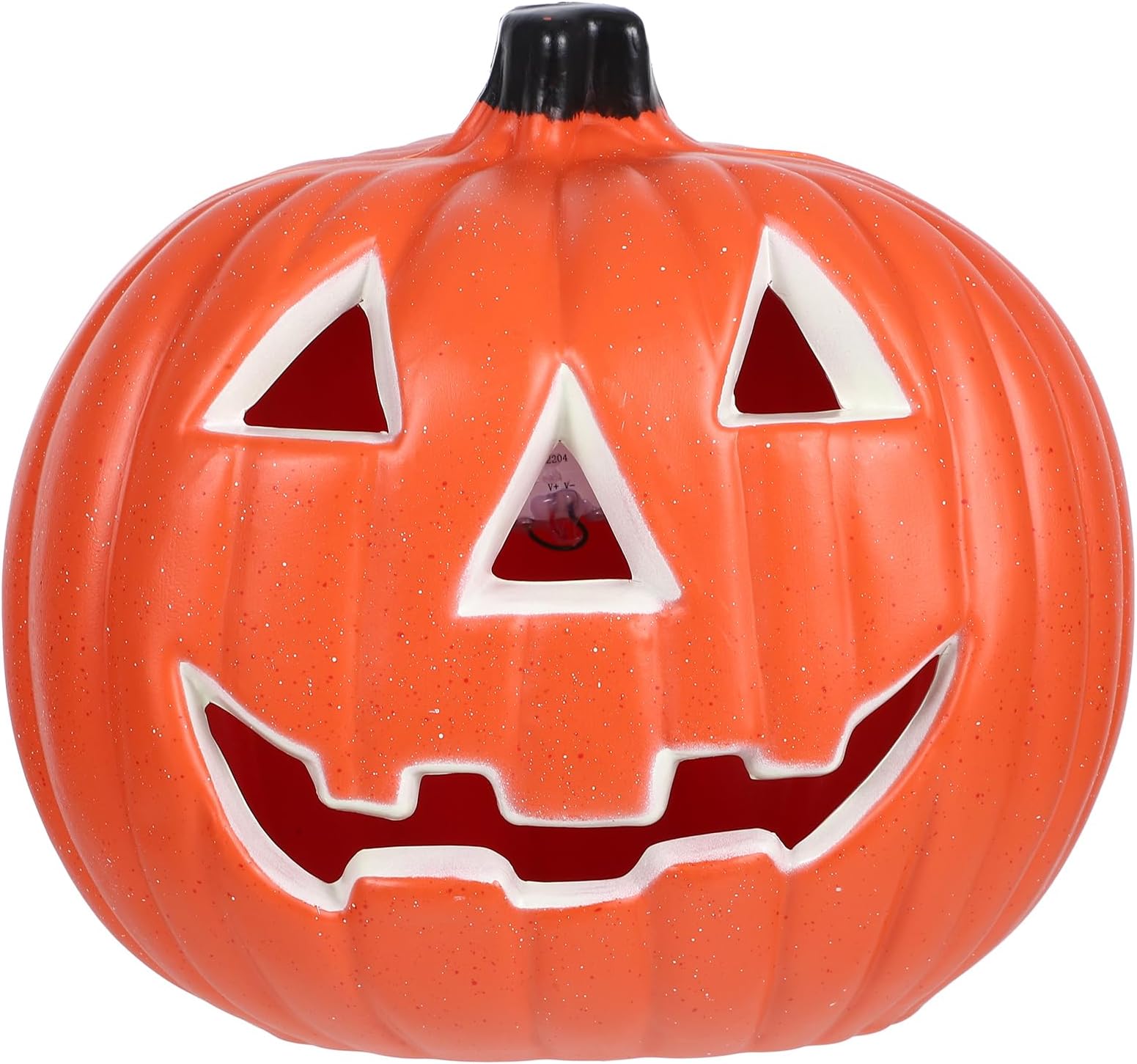 โ Toddmomy Halloween Pumpkin Lamp Fall Pumpkin Lantern Light Up Pumpkin 8inch for Fireplace Outdoor Garden Decoration, Orange, 14X19CM