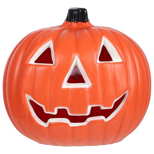 Toddmomy Halloween Pumpkin Lantern Decoration with Led Light Hollow Light