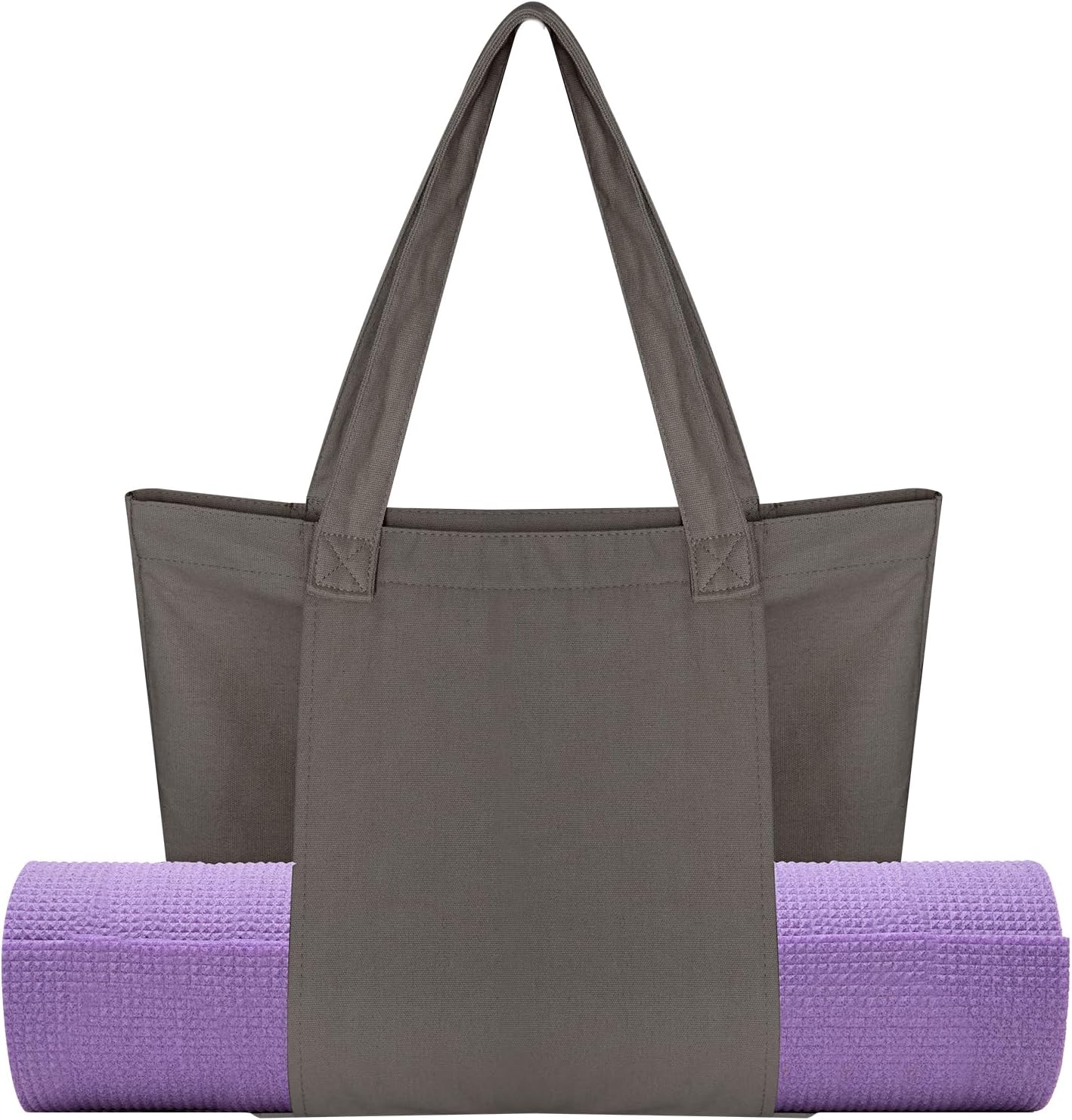 Yoga Mat Bag for Women Canvas Bag with Yoga Mat Carrier Yoga Mat Bags for Workout Pilates Travel Beach and Gym