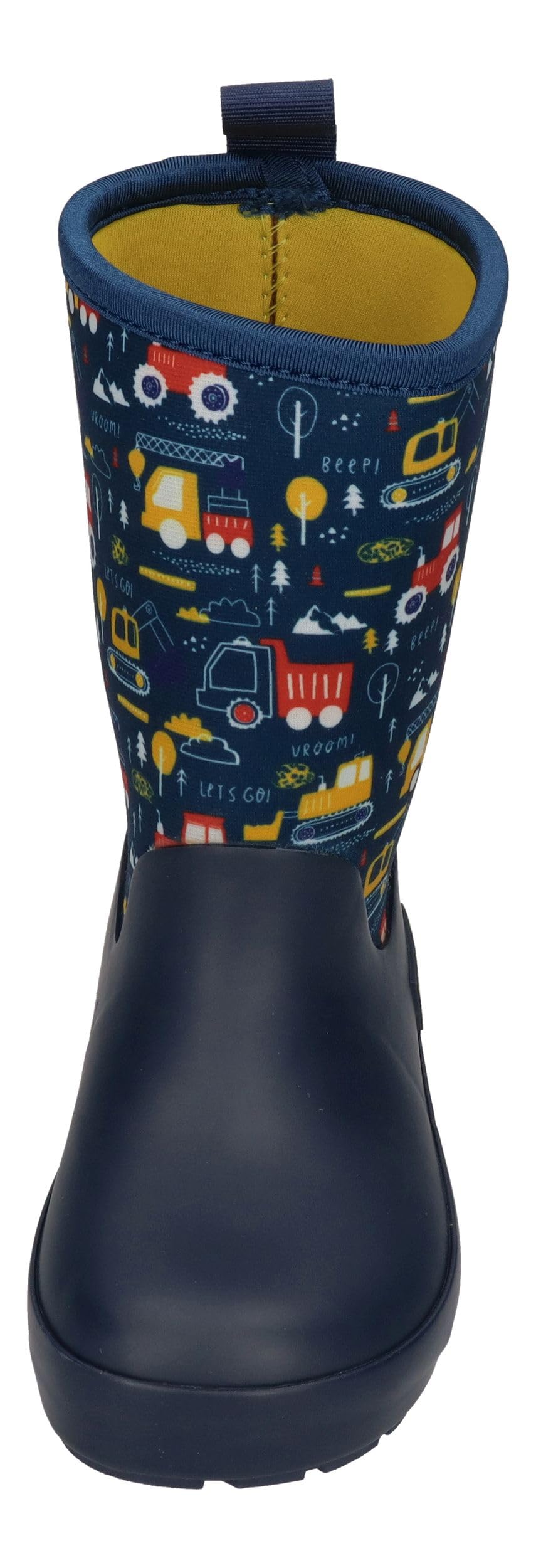KOEL Kinder Barefoot Gummistiefel NEOPREN WELLIE tractor blue