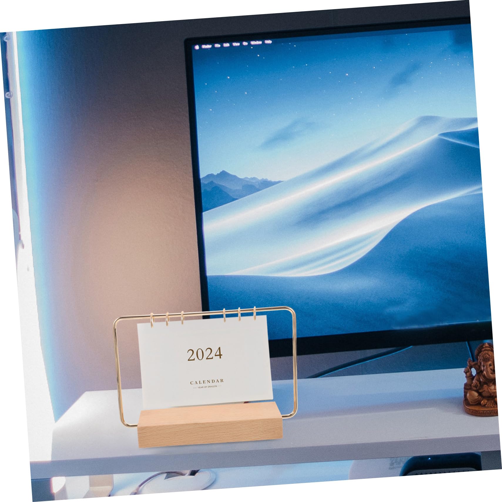 VILLCASE 5sätze Tischkalender Ständer Mit Eisenhalterung Eleganter -kalender Für Büro Stabiler Kalenderhalter Mit Runder Eisenstruktur Und Ringbindern Dekorativer Kalenderständer Für