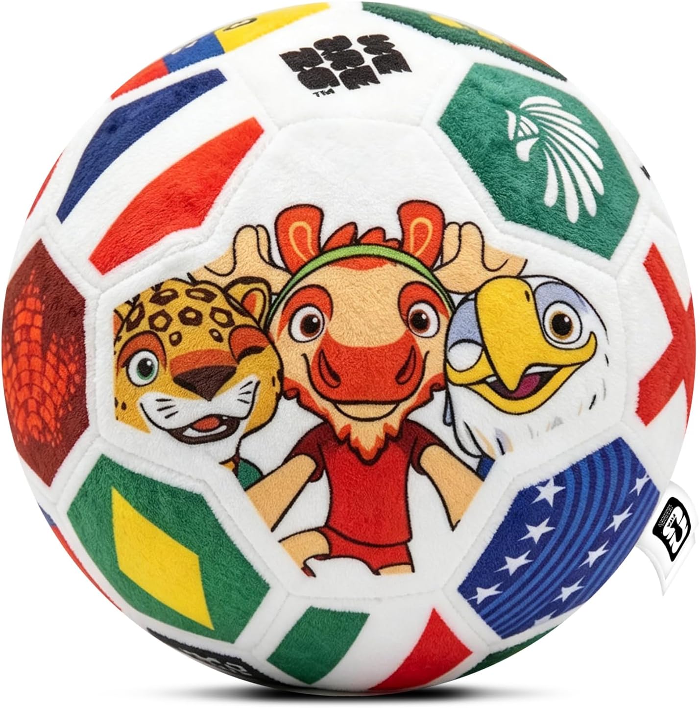 MESUCA FIFA World Cup 2026 Soccer Ball Plush for Kids - Official 11.8inch Soccer Plush Toy Pillow with Trophy Design - Soft Soccer Stuffed Animal for Room Decor, World Cup 2026 Merchandise