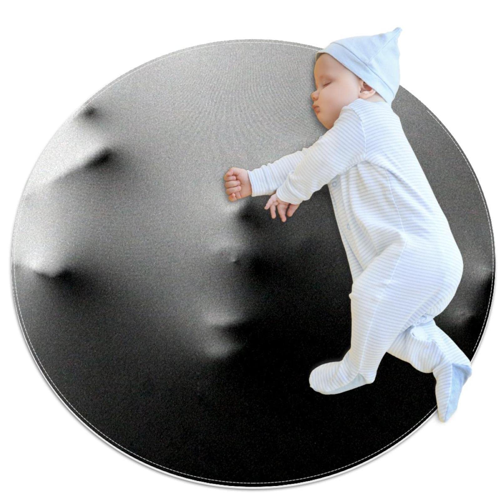 Tapis rond 31.5x31.5IN Halloween antidérapant pour sécuriser le sol