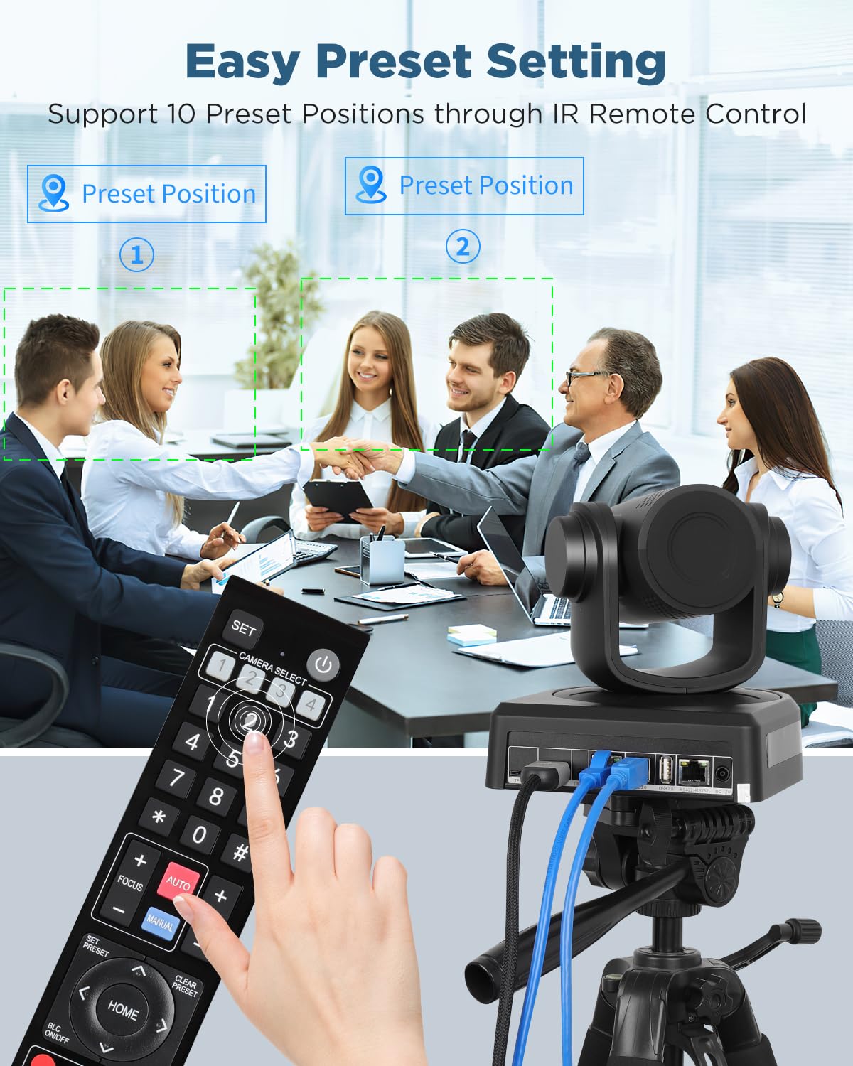 Chameye 4K Webカメラ C410 10倍光学ズーム AIトラッキング