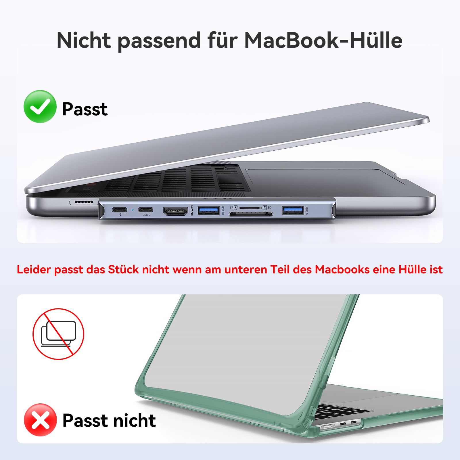 MacBook Pro/adaptadores de Aire/Accesorios, MacBook Pro Dongle USB HDMI Mac Adaptador, USB C Hub Adaptador multipuerto Dongle para M1