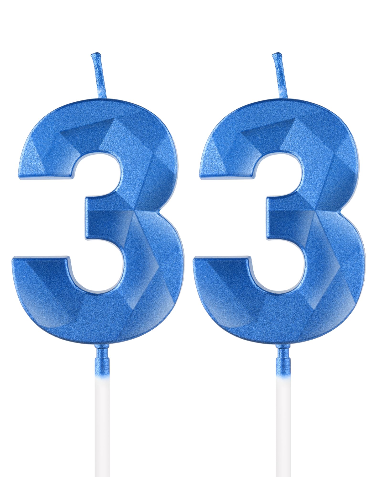 Royal Blue 13th Birthday Candles, 3D Number 13 Candle for Cake, Boy Girl 13th Birthday Decorations,Sapphire Candle Topper Blue Cake Decorations for Birthday Party Wedding Anniversary Supplies — view 188