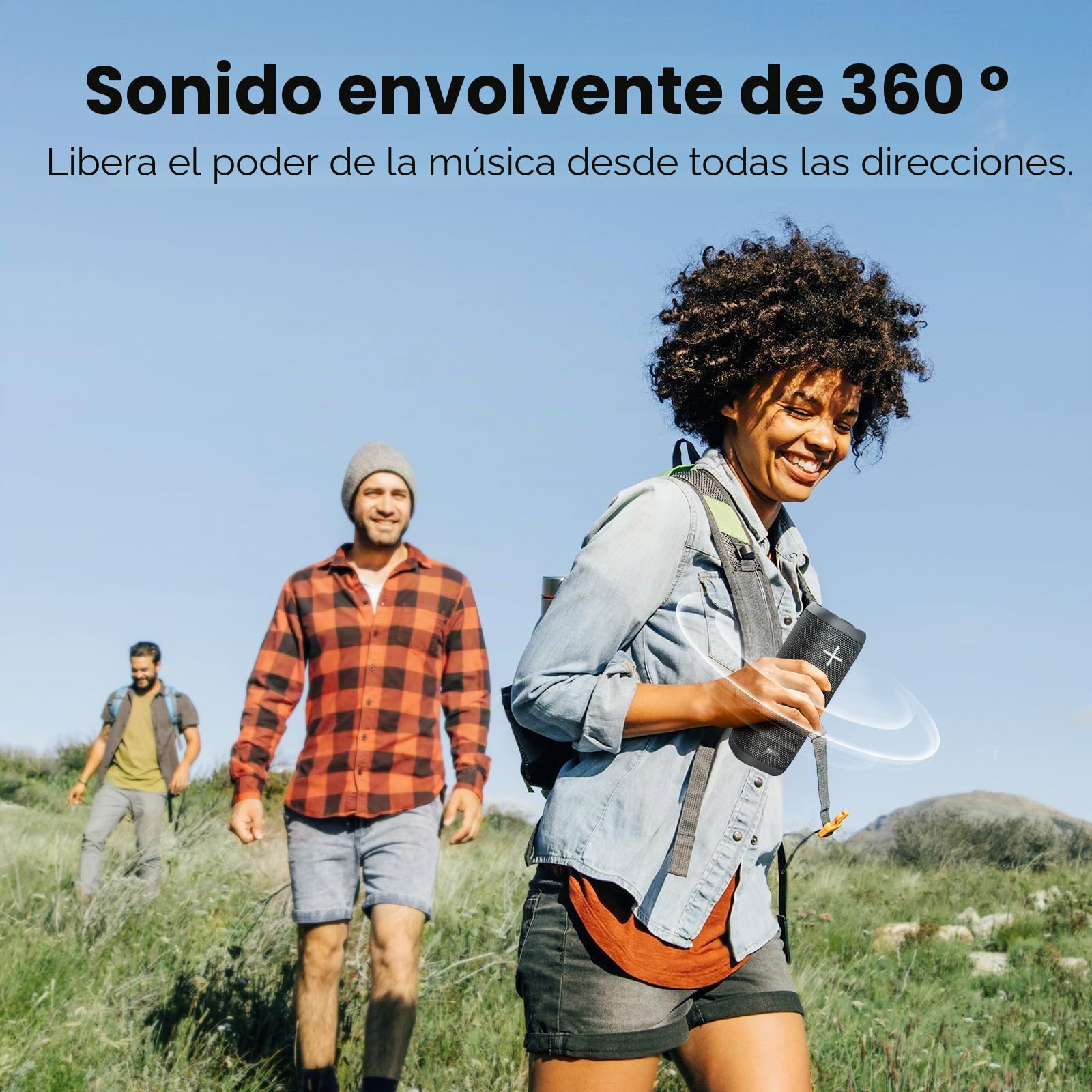 Tribit StormBox 2 Altavoz Bluetooth Portátil, 34 W, Sonido 360° | XBass, 24 horas, IPX7 impermeable, Bluetooth 5.3, EQ personalizado, emparejamiento TWS, micrófono integrado, exterior