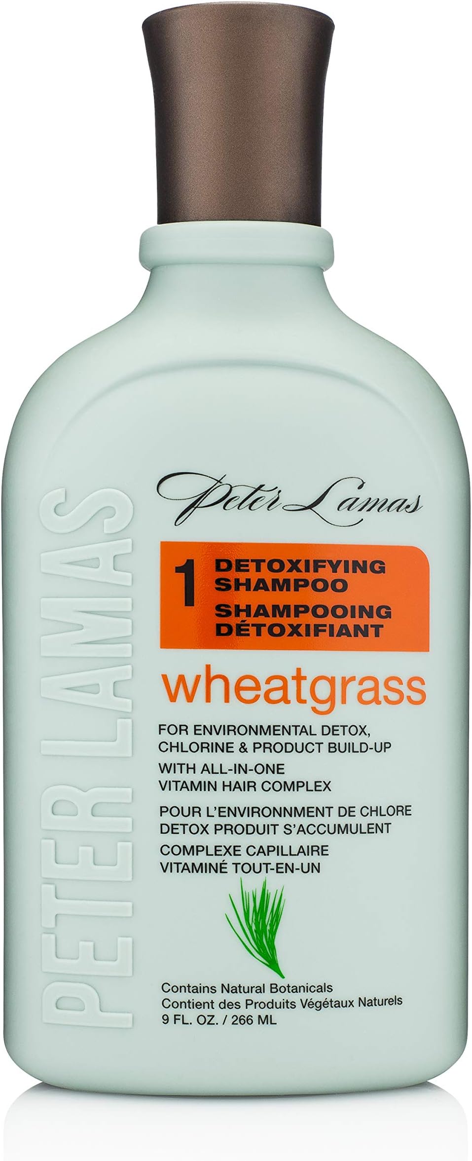 Peter Lamas Detox Shampoo | Clarifying and Detoxifying Wheatgrass Helps Remove Build Up, Excess Hair Oil | Deep Cleansing and Smoothing to Increase Shine, Reduce Frizz | Vegan, Paraben, Sulfate-Free