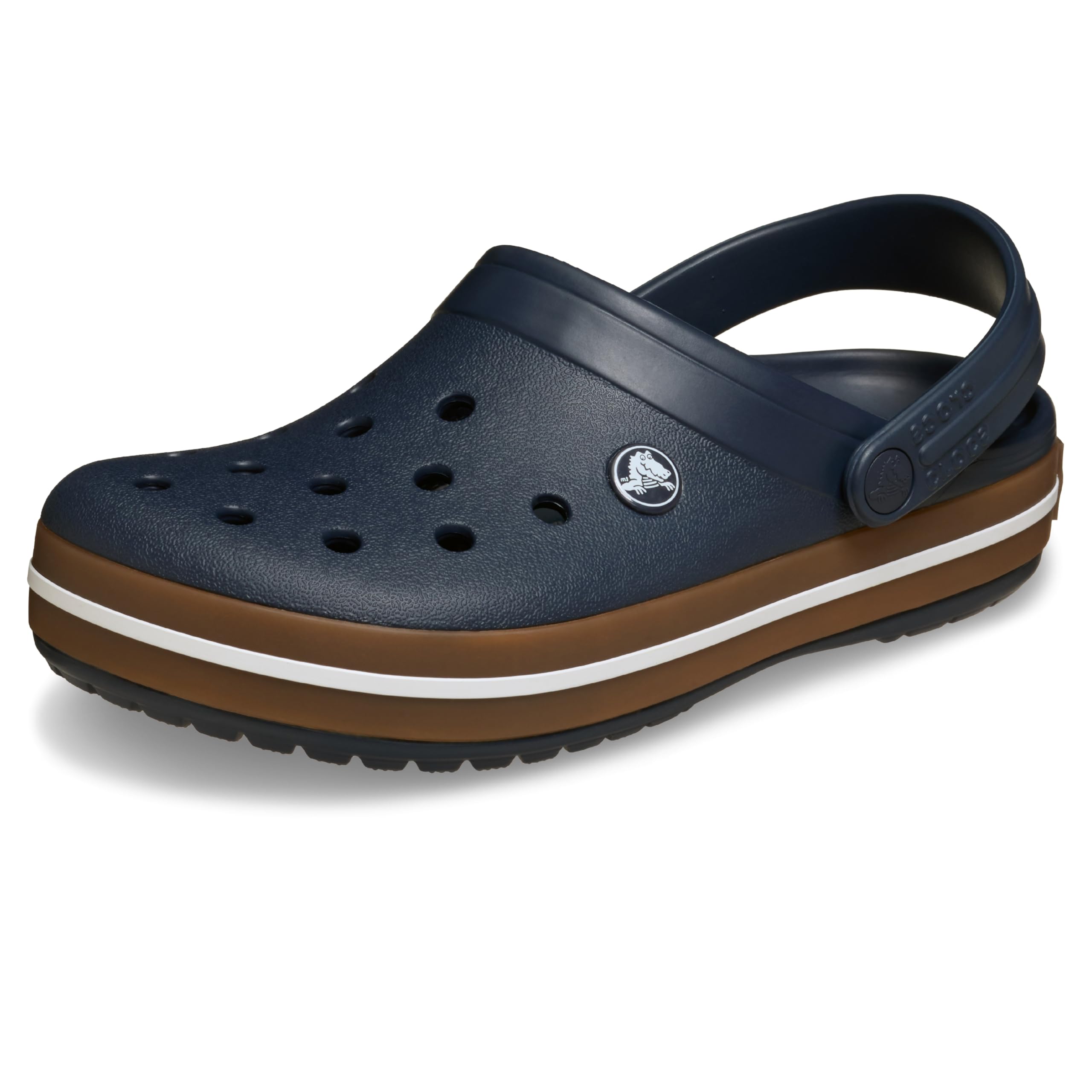 Crocs Unisex-Adult Crocband Clog 12 Women/10 Men Navy Gum