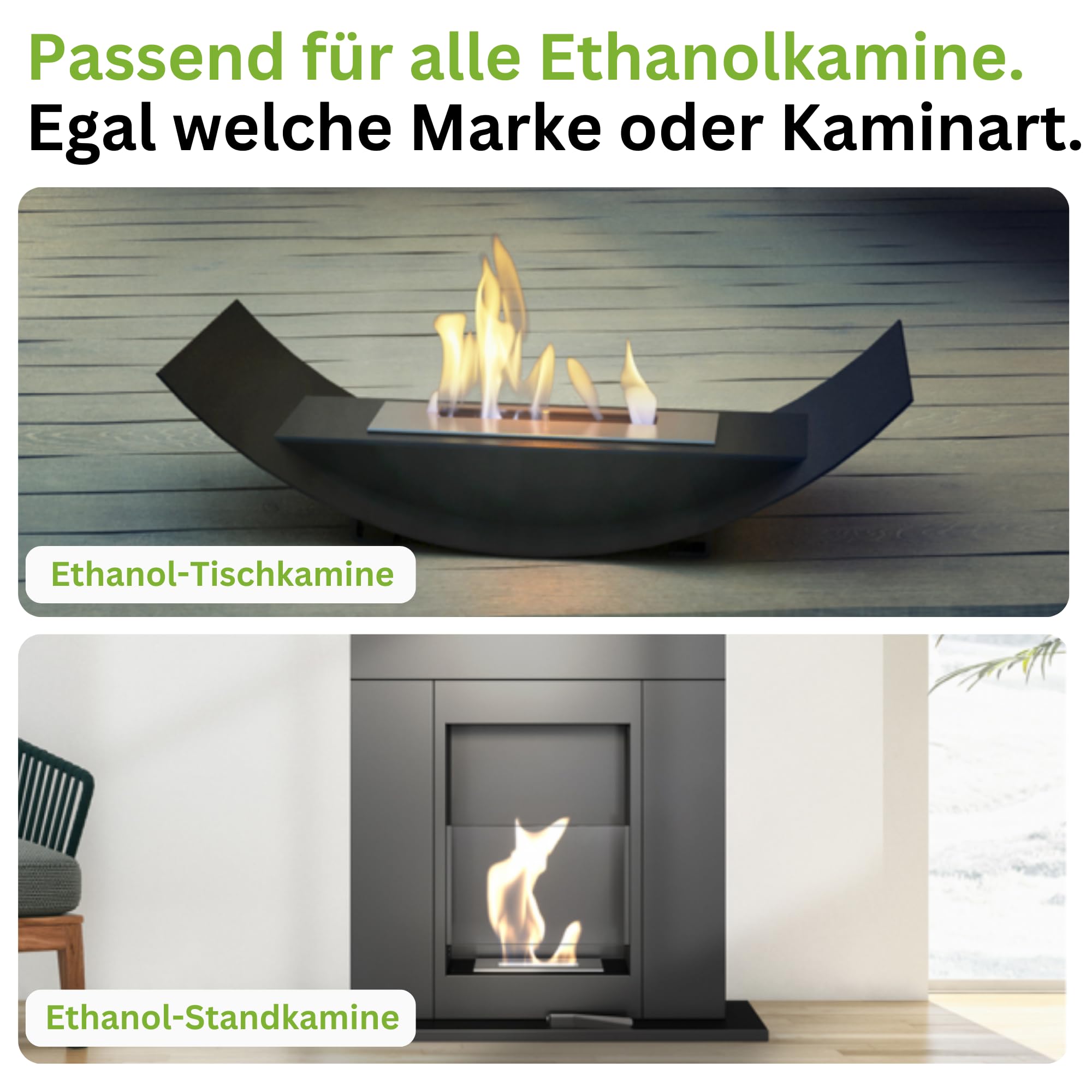 Bioethanol 12 x 1 Liter mit Duft für Ethanol-Kamin, viele Sorten - Bio Ethanol als Raumduft in vielen Duftnoten - Parfüm für Bio Ethanol Kamin Indoor oder Bioethanol Tischfeuer (M4)