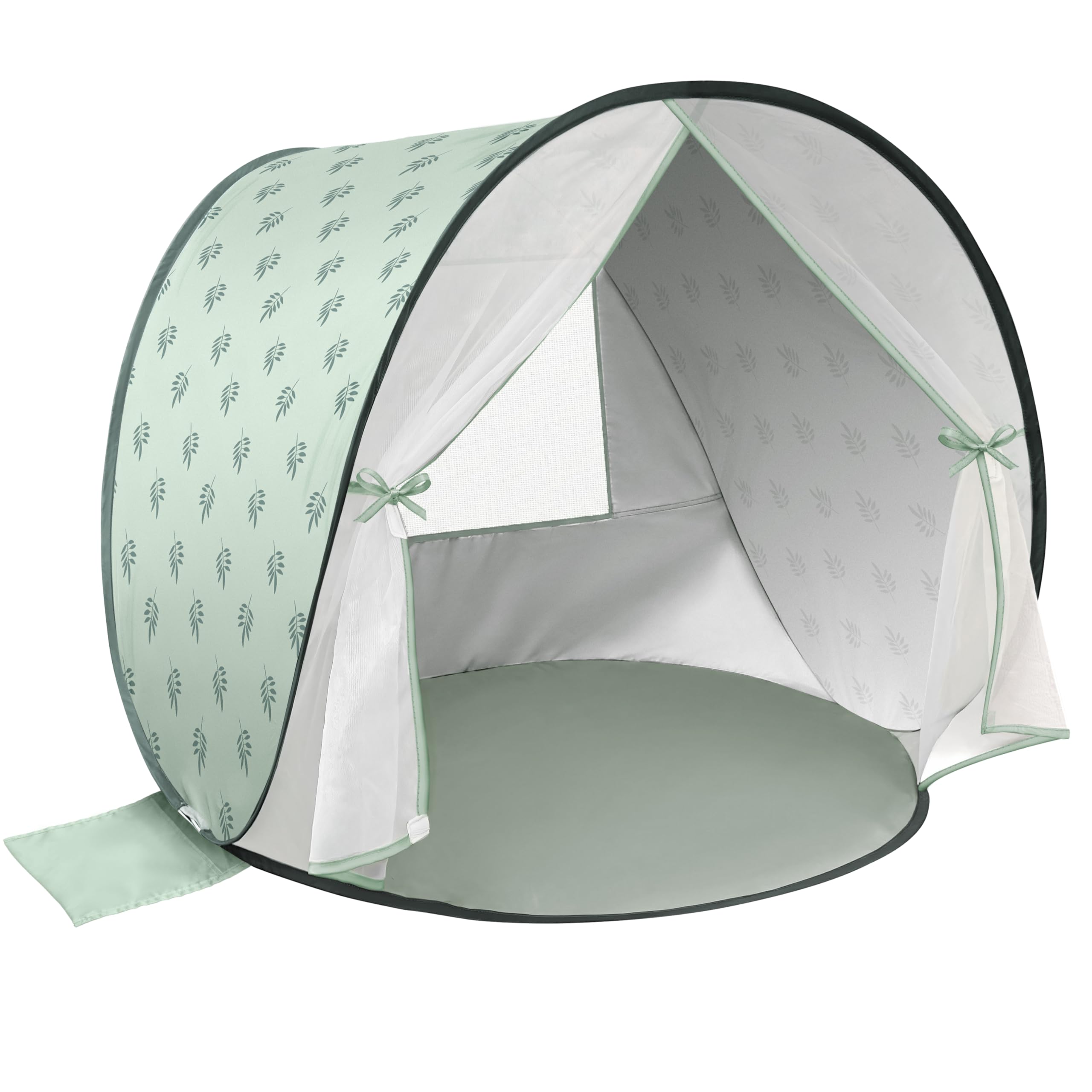 Strandmuschel Baby mit UV-Schutz UPF 50+, Pop-Up Strandzelt für Kinder & Babys, Automatischer Aufbau, Windschutz, inkl. Tragetasche & Heringe, Sommer Must-Have
