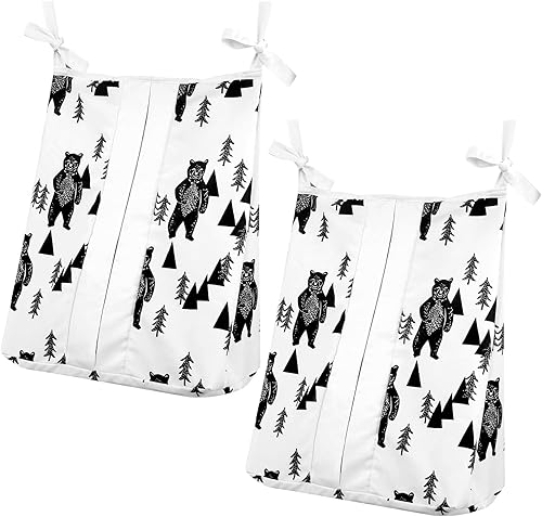 TANOFAR Apilador de pañales para niños, 2 unidades, organizador de pañales, organizador de fácil acceso y a prueba de polvo, bolsa de pañales